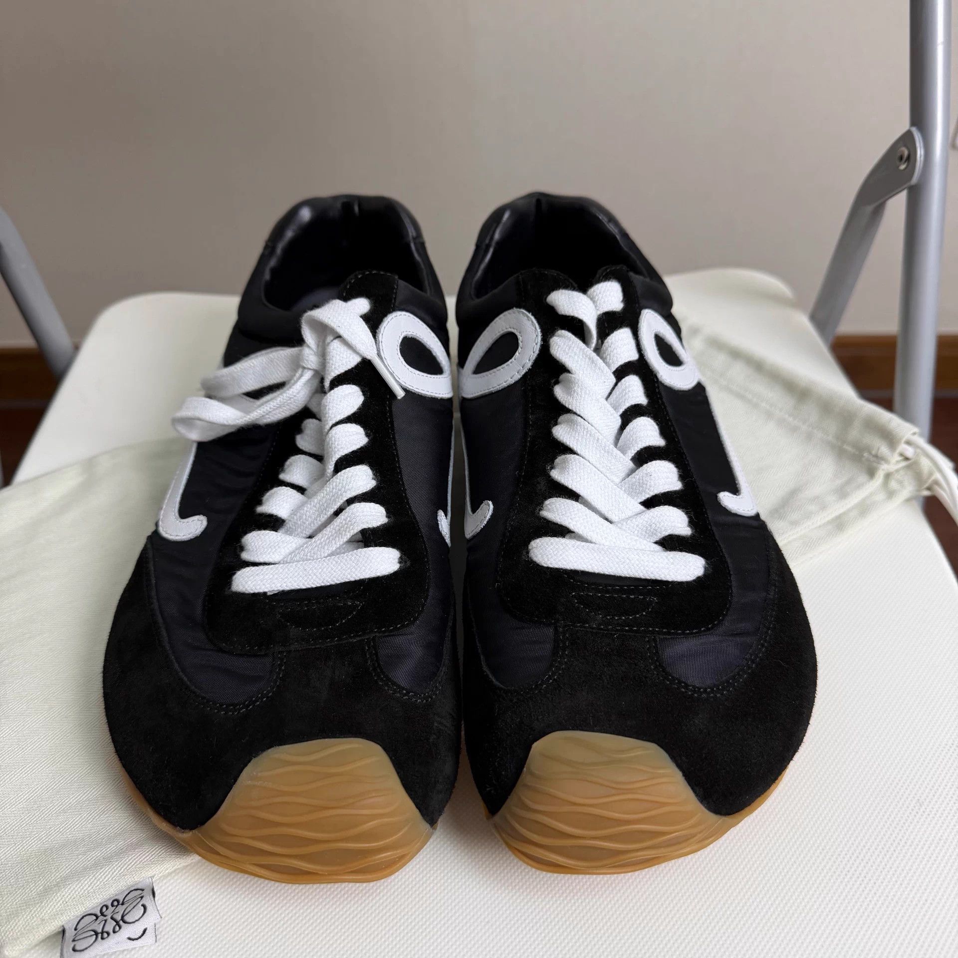 Loewe LOEWE Ballet Runner 2.0 Men's Black 43 Nylon/Calfskin Size US 10 / EU 43 - 2 Thumbnail