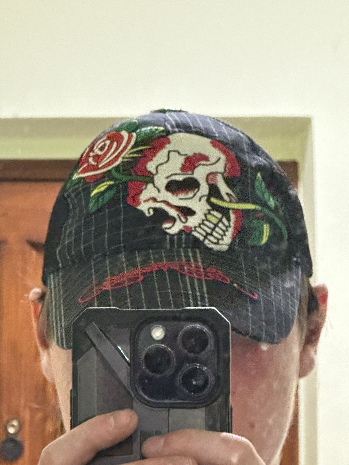 Ed Hardy Vintage Ed Hardy Cap Rhinestones Japan Y2K Effected Style Size ONE SIZE - 2 Thumbnail