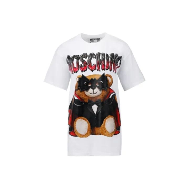 Moschino Moschino Batman Bear Graphics Short Sleeve T-Shirt 0079 Size XS / US 0-2 / IT 36-38 - 1 Thumbnail