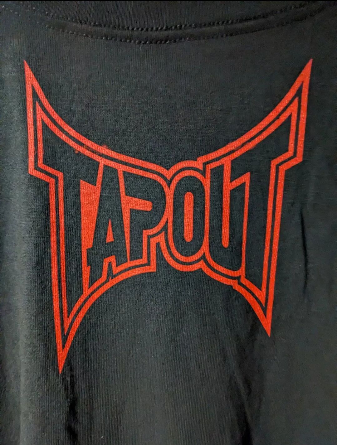 TAPOUT 格闘技 UFC ロゴ Tシャツ 3XL 半袖 ゴールド USA古着の