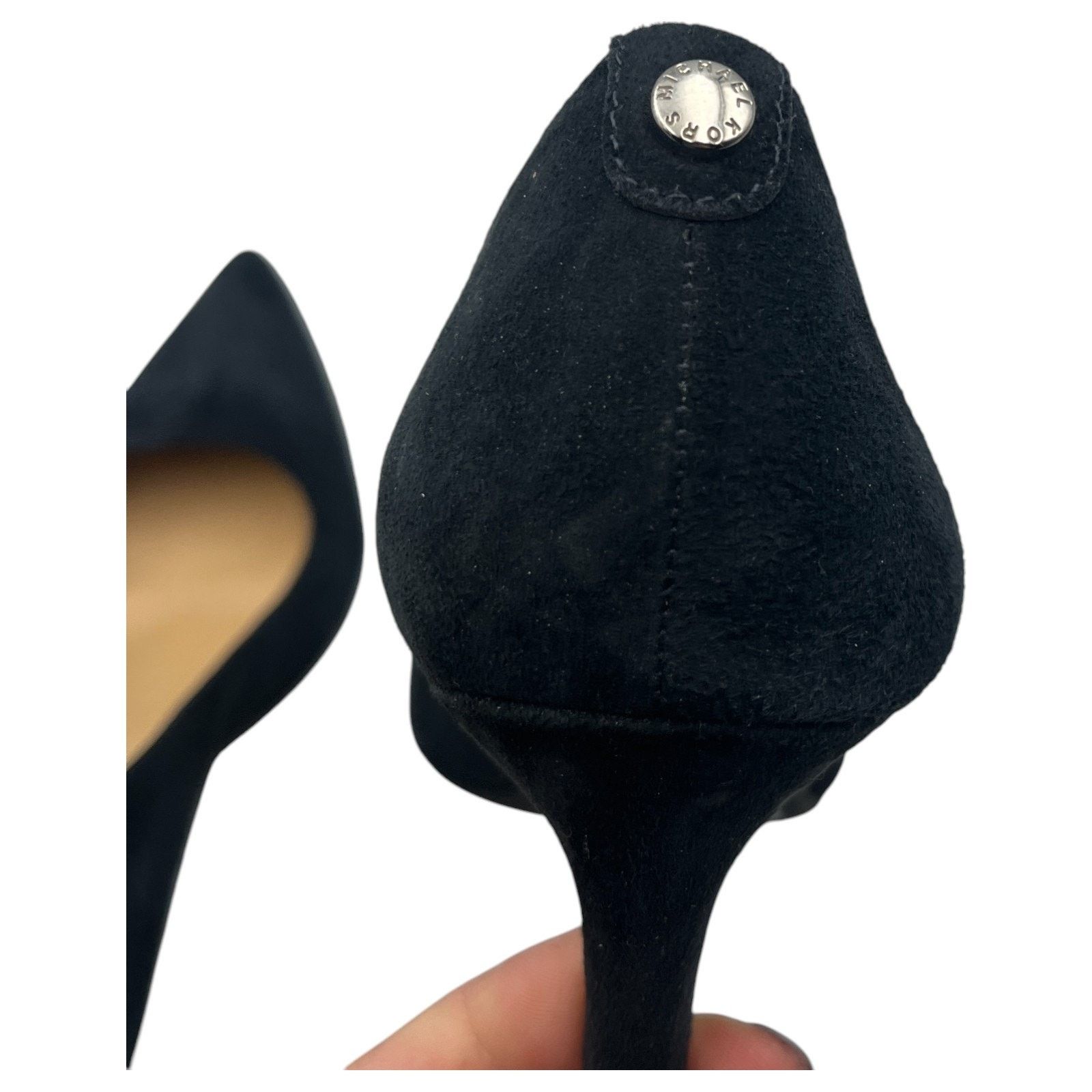 Michael Kors Michael Kors Dorothy Flex Suede Pointed Toe Pumps Navy 6.5M Size US 6.5 / IT 36.5 - 6 Thumbnail