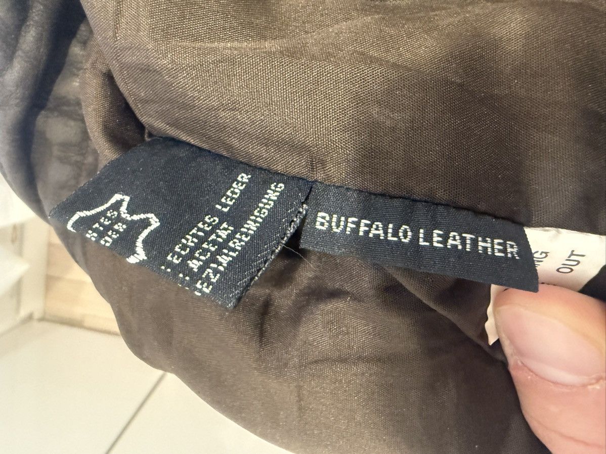 Vintage Brown leather (buffalo skin) pants - jeans - 33 Size US 33 - 3 Thumbnail