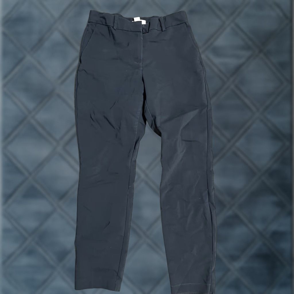 H&M H&M Pants Women 8 Navy Chino Skinny Pocket Cotton Blend Regular Rise 29 Inseam Womens Size 30" / US 8 / IT 44 - 1 Thumbnail