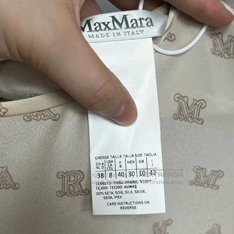 Max Mara MaxMara Cream Cotton Blend T-Shirt . Size M / US 6-8 / IT 42-44 - 3 Thumbnail