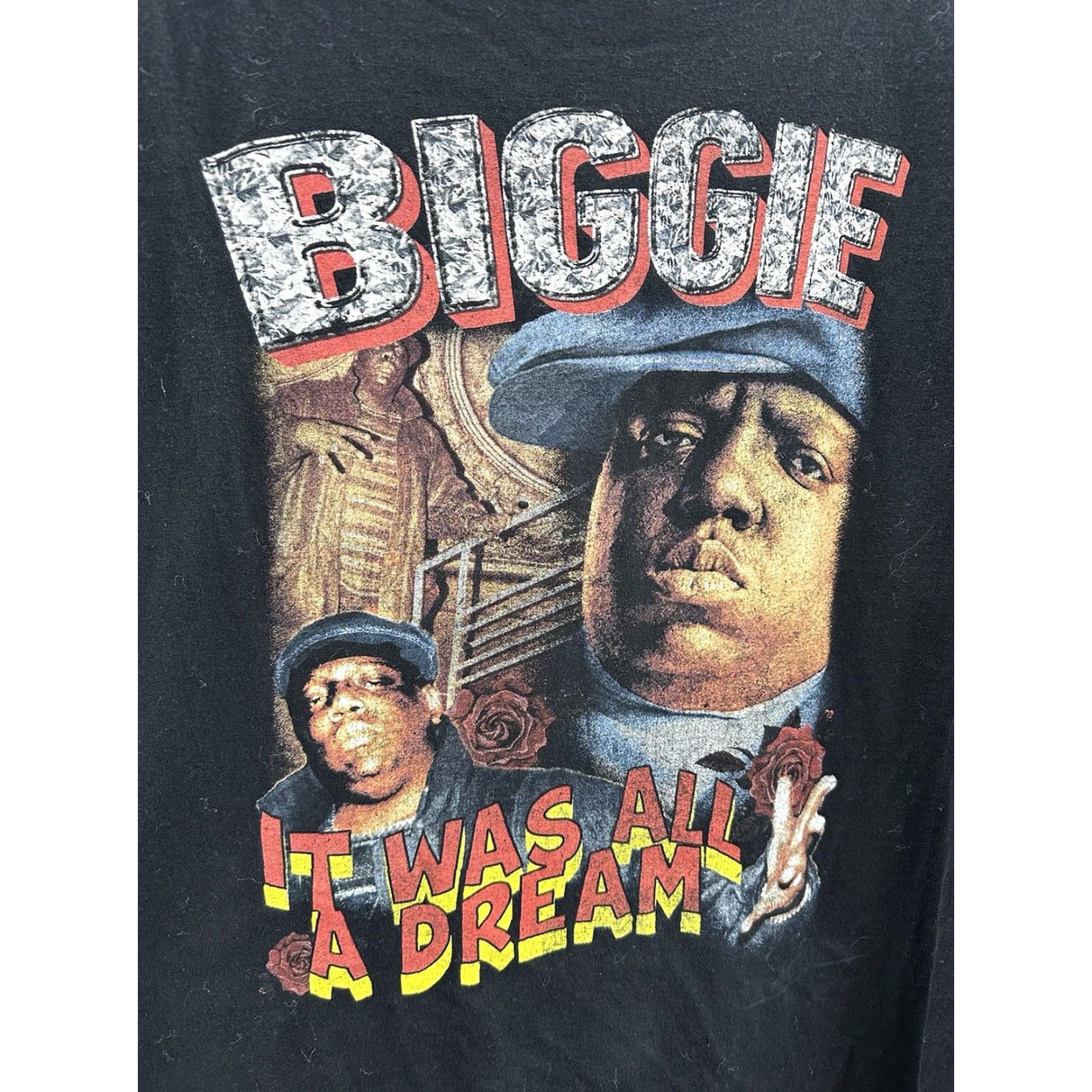 Vintage VINTAGE Notorious BIG T-Shirt Black 2X Short Sleeve Graphic Shirt 80s 90s Sports Mens Women Ladies Size XXL / US 16-18 / IT 52-54 - 4 Thumbnail