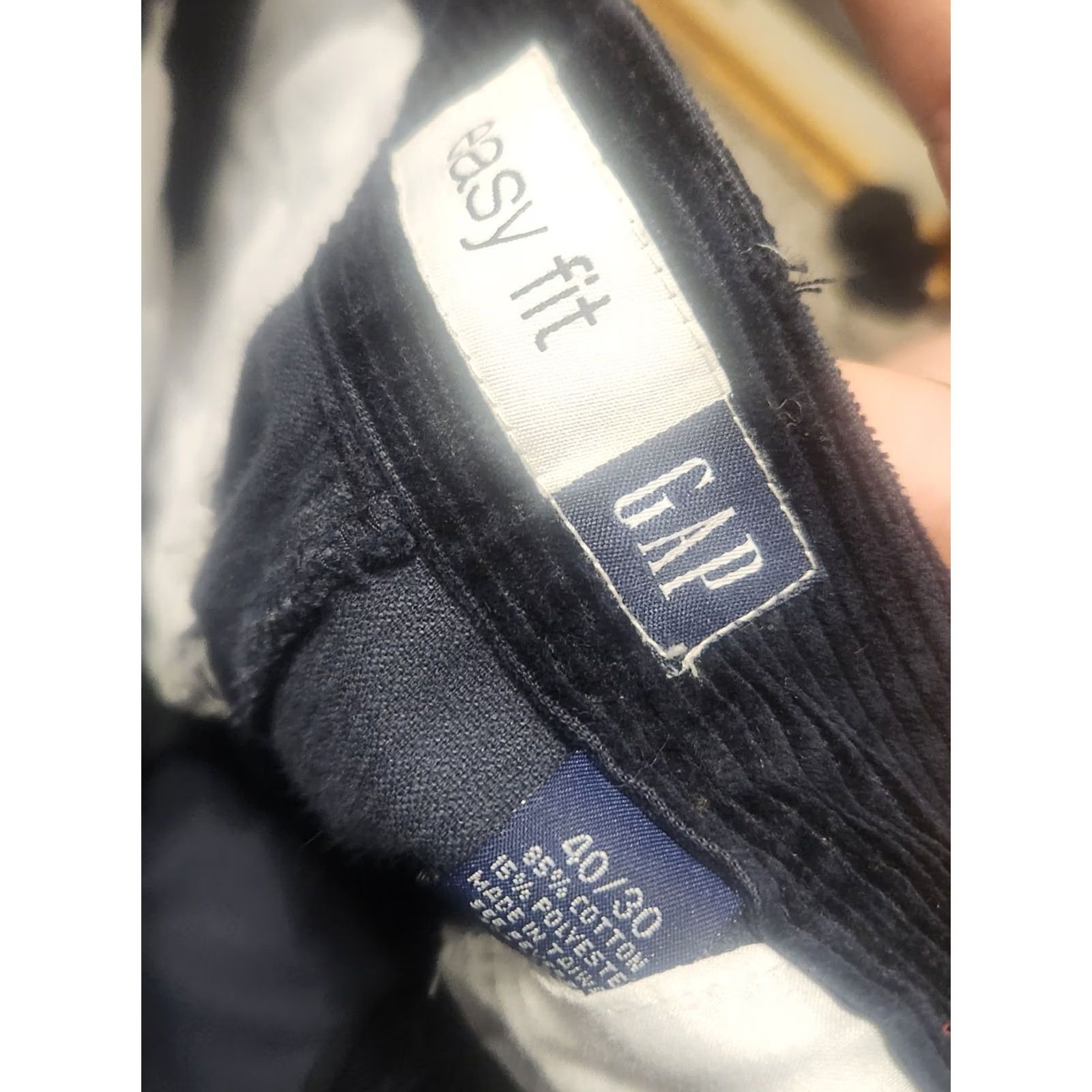 Gap VINTAGE Gap Pants Corduroy Blue 40x30 Men’s 1990s Regular Cotton Chino New Size US 40 / EU 56 - 4 Thumbnail