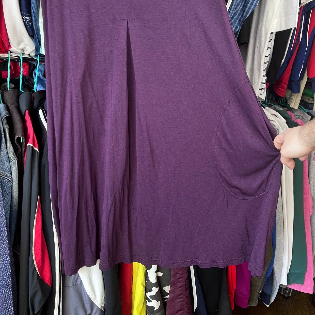 Gudrun Sjoden Gudrun Sjoden Purple Modal Sleeveless Tunic Tank Dress Size M / US 6-8 / IT 42-44 - 4 Thumbnail
