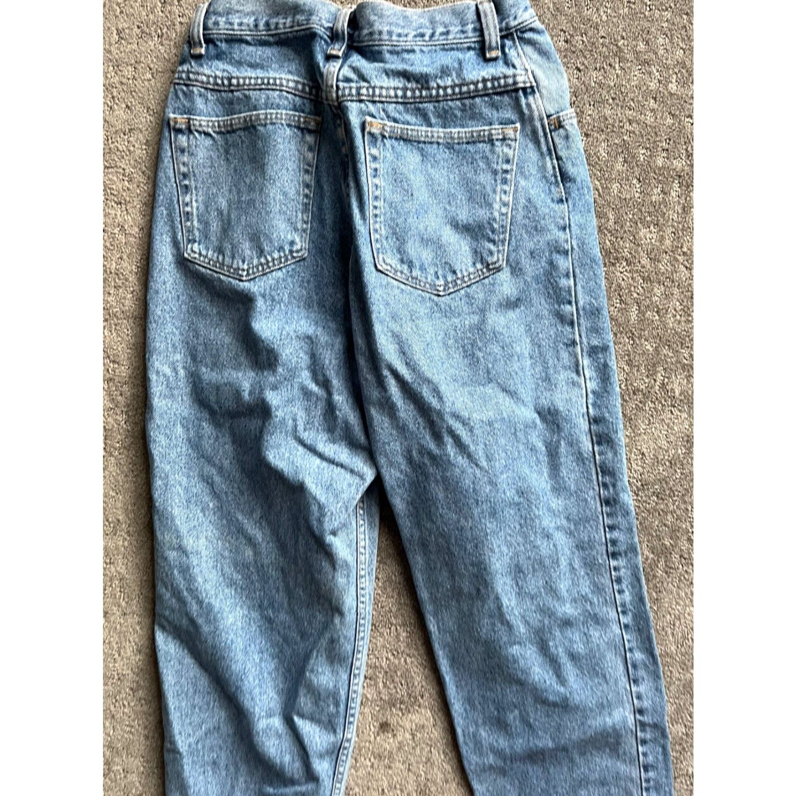 Wrangler VINTAGE Wrangler Jeans 10L USA MSR01 Denim High Rise Tapered Mom Blue Black 1990s Western Size 32" / US 10 / IT 46 - 4 Thumbnail