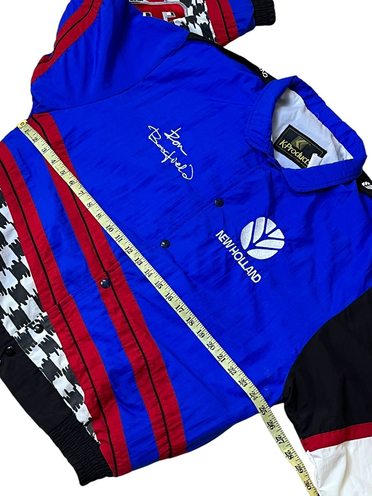 NASCAR VINTAGE 90s NASCAR NEW HOLLAND RACING “RON BARFIELD” JACKET Size US XL / EU 56 / 4 - 17 Thumbnail
