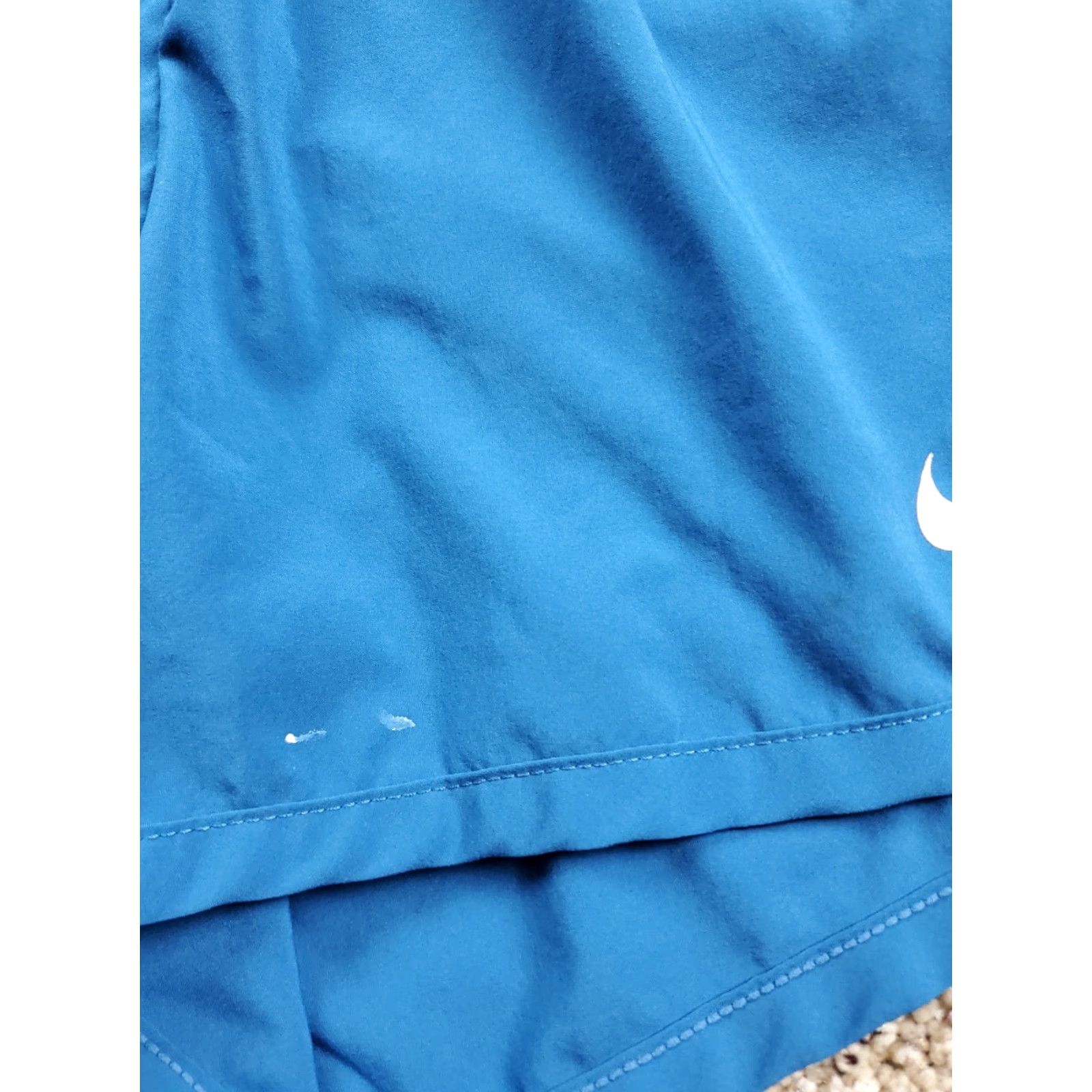 Nike Nike Running Shorts Womens Large Blue Lined Drawstring 3.5" Inseam Athletic Size 36" / US 14 / IT 50 - 3 Thumbnail