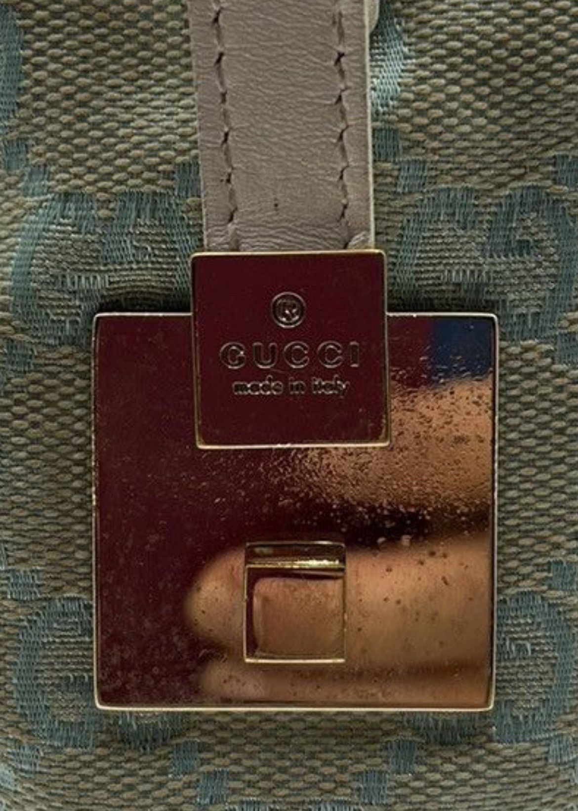 Gucci GUCCI GG Canvas Shoulder Bag Light Blue Size ONE SIZE - 14 Thumbnail