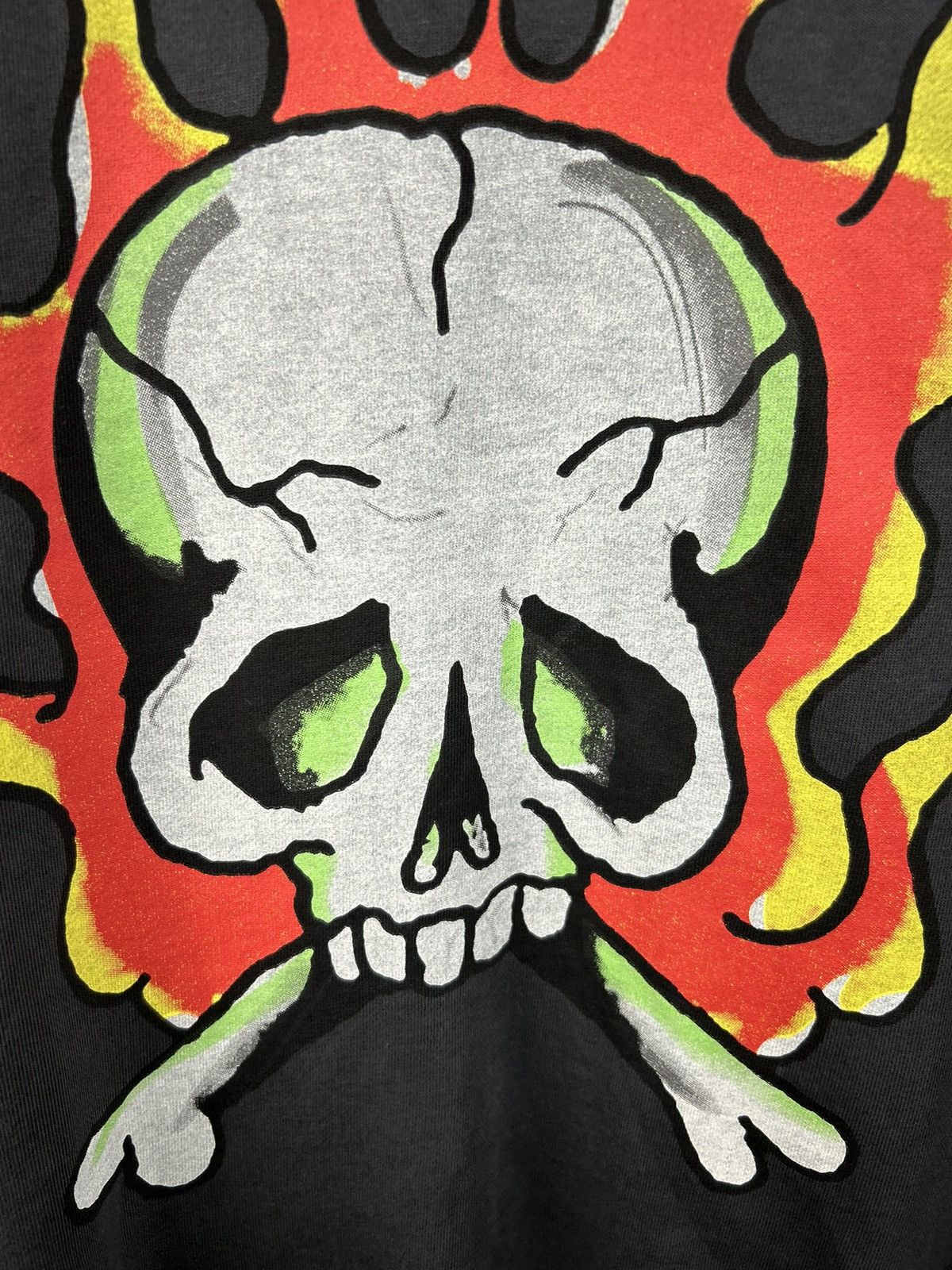 Ed Hardy Vintage Ed Hardy Zip Hoodie Fire Skull Rare Tatto Size US L / EU 52-54 / 3 - 18 Thumbnail