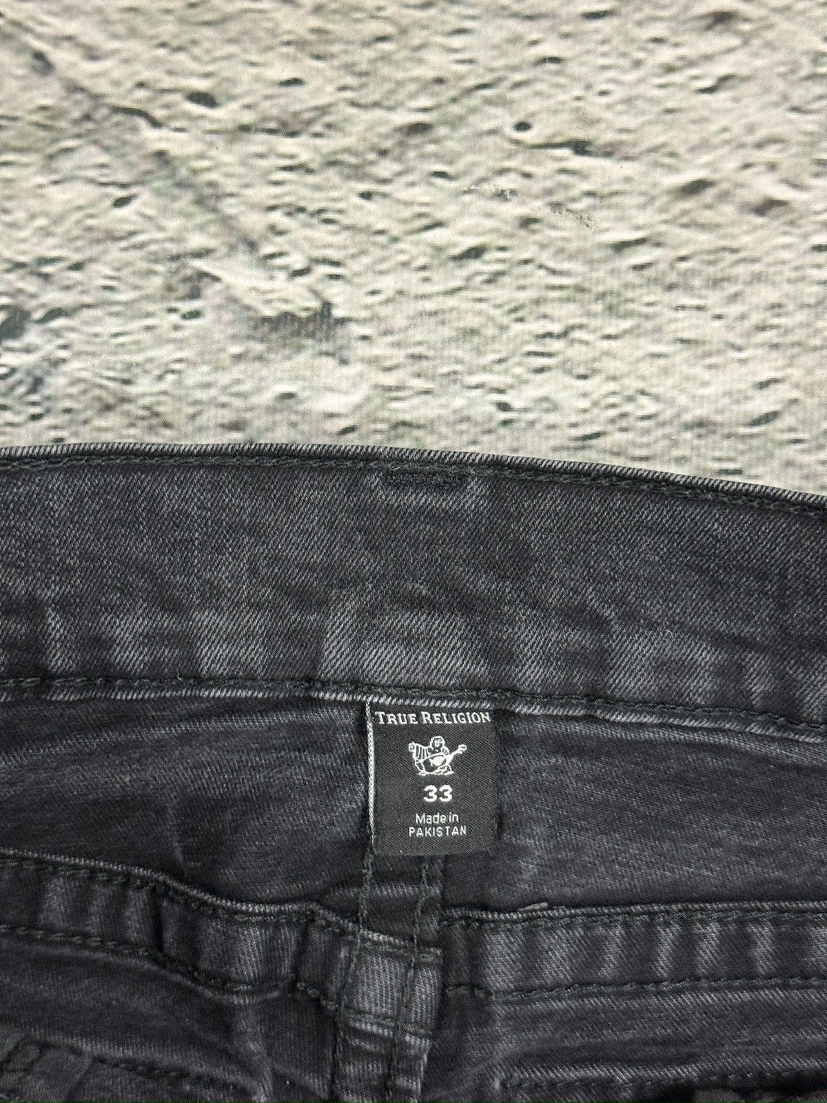 True Religion True Religion black jeans painted horseshoe logo Y2K Rocco Size US 33 - 9 Thumbnail