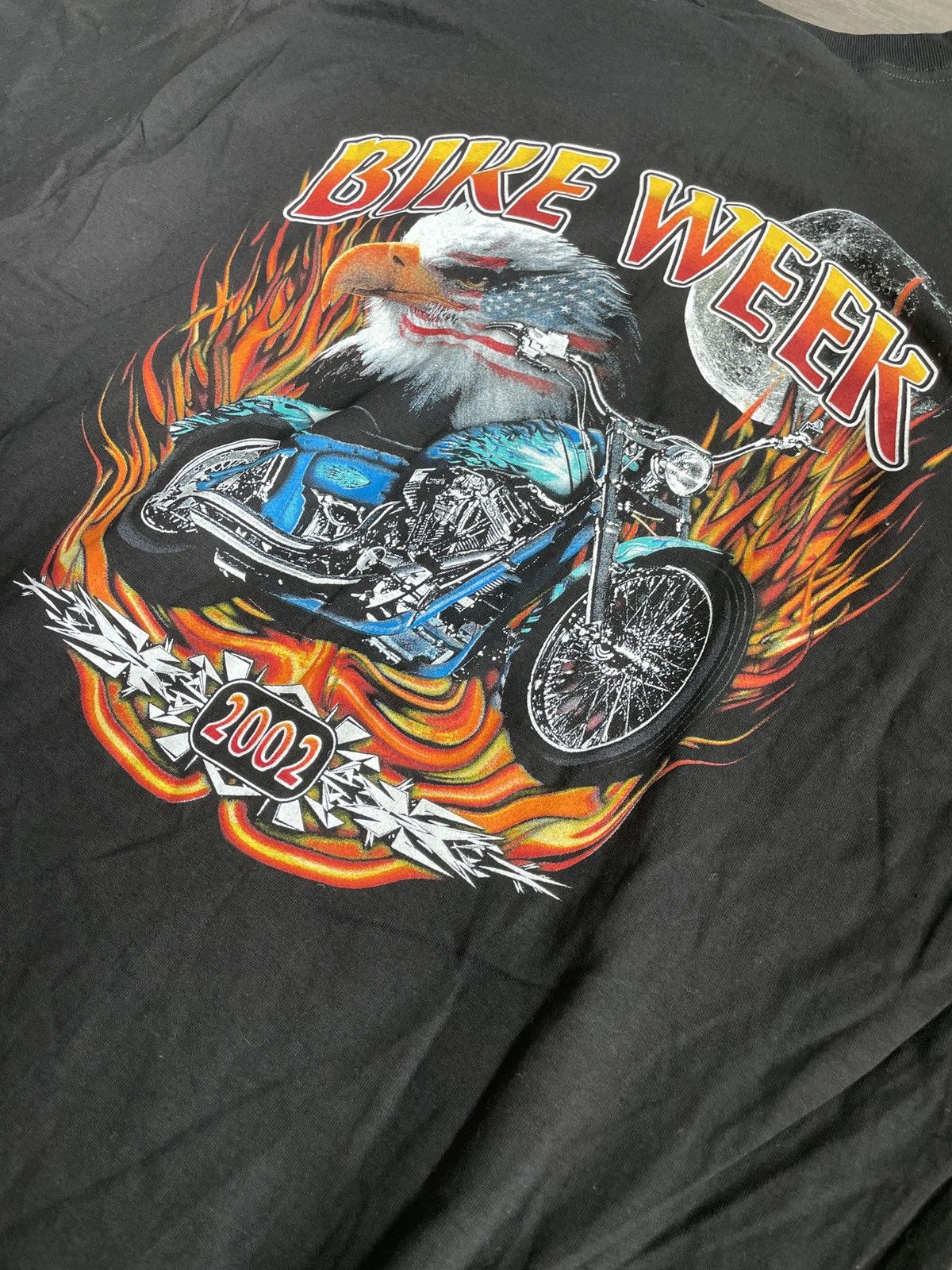 Hanes × Vintage Y2K Hanes J & P Cycles “Biker’s Week” Graphic Shirt (Sz. XL) Size US XL / EU 56 / 4 - 2 Thumbnail