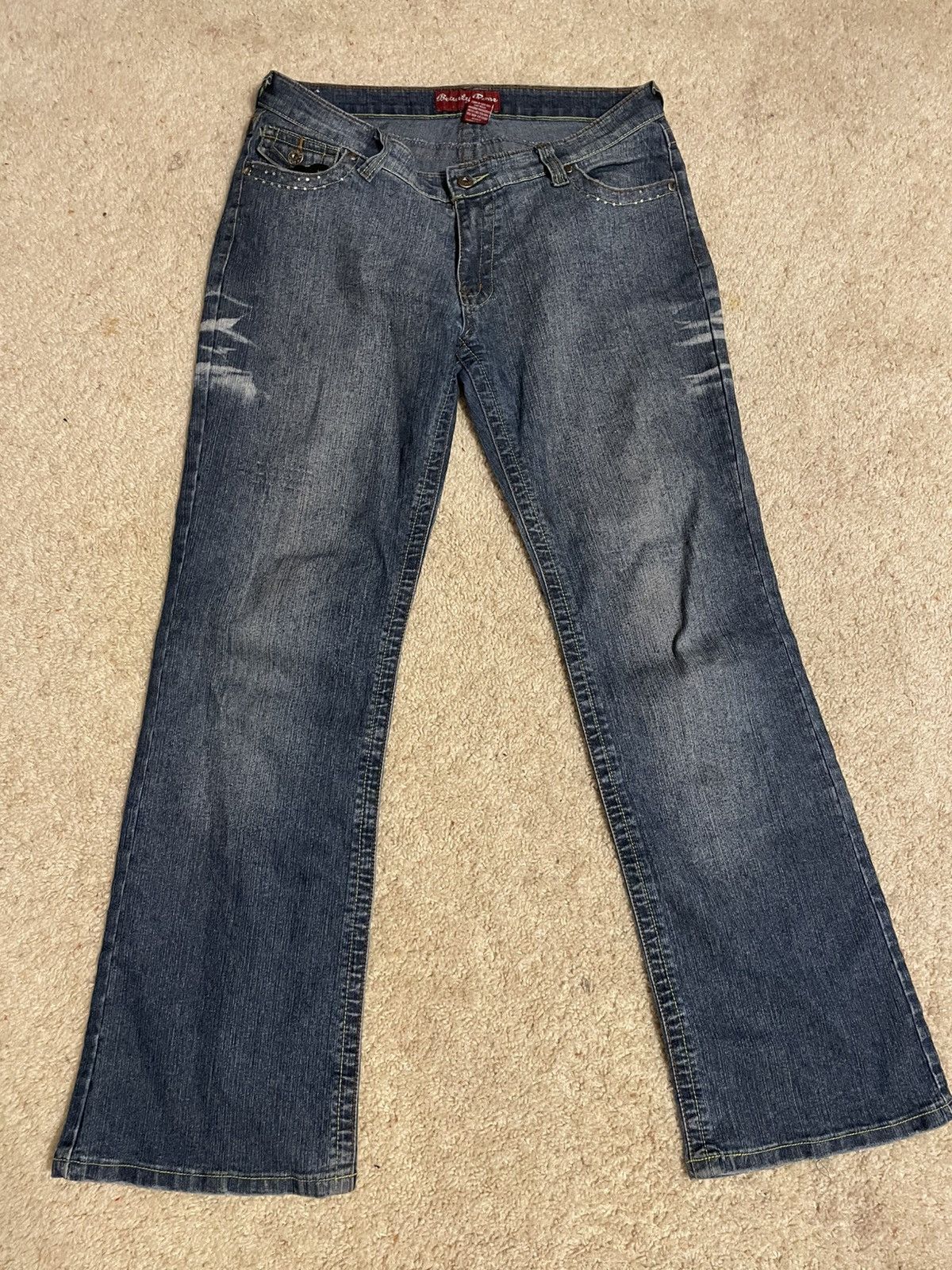 Vintage Vintage beauty rose straight leg low rise jeans Size 34" / US 12 / IT 48 - 1 Thumbnail