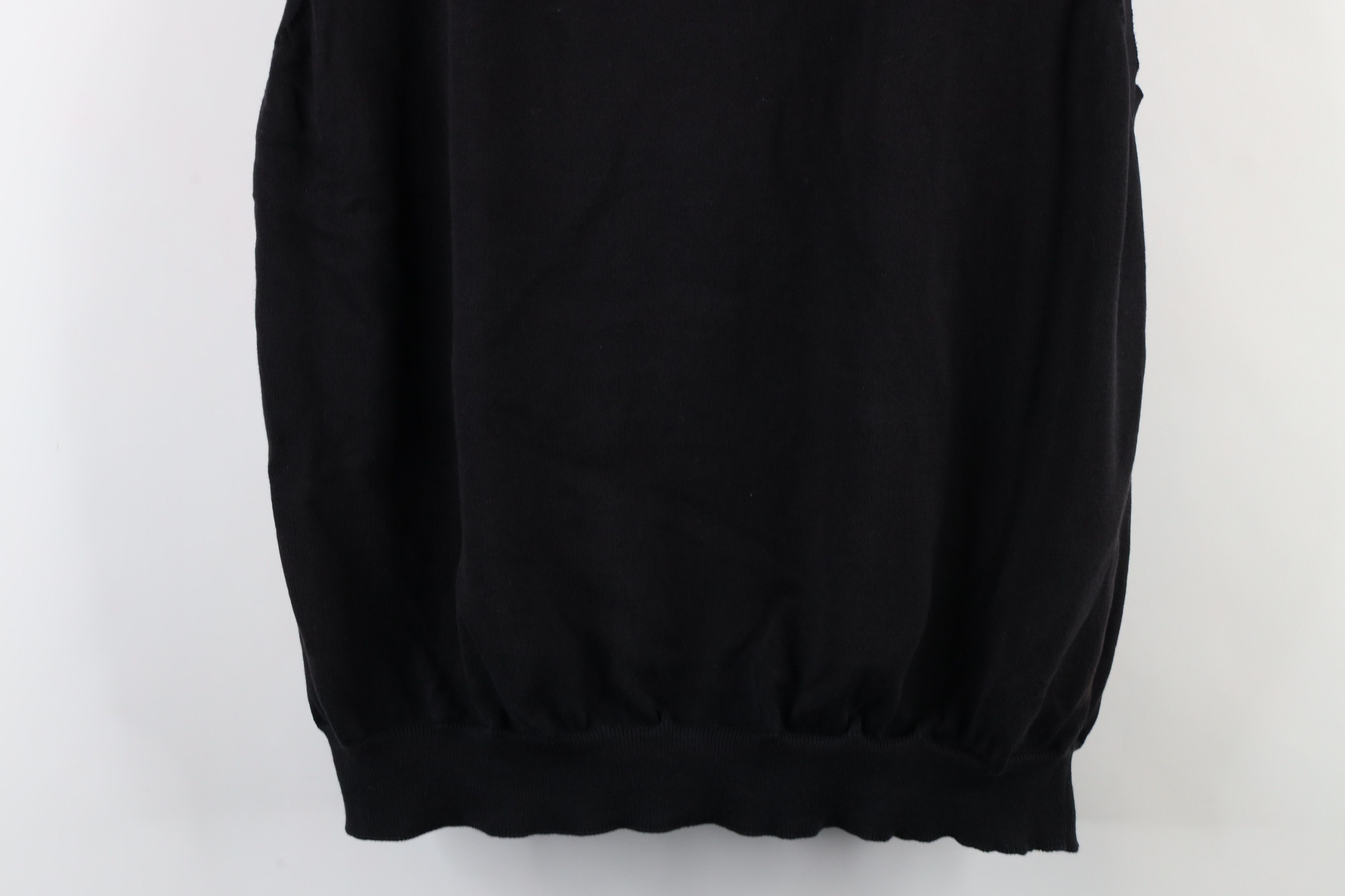 Vintage Vintage 90s Spell Out The Golf Club Knit Sweater Vest Black Size US XL / EU 56 / 4 - 9 Thumbnail