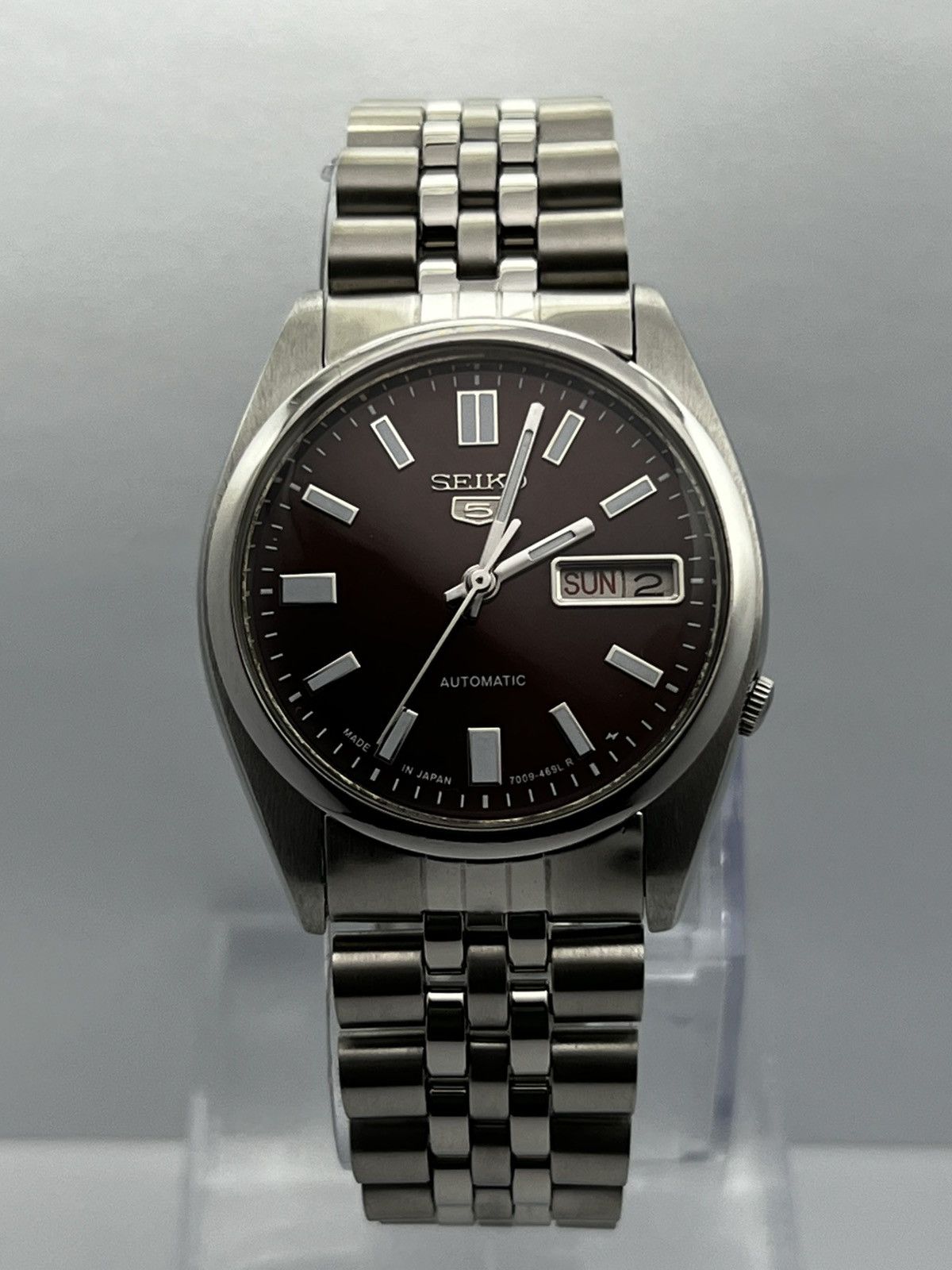 Seiko Seiko 5 Automatic Baton Dial Wrist Watch Day/Date Japan Size 36 - 16 Thumbnail