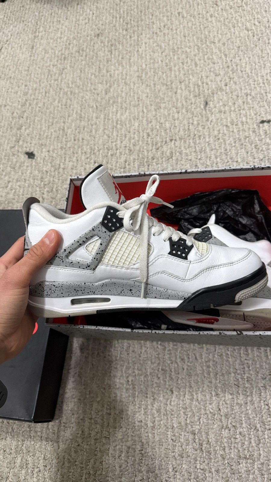 Jordan Brand Jordan Cement 4’s / OG Pair Size US 9.5 / EU 42-43 - 1 Thumbnail