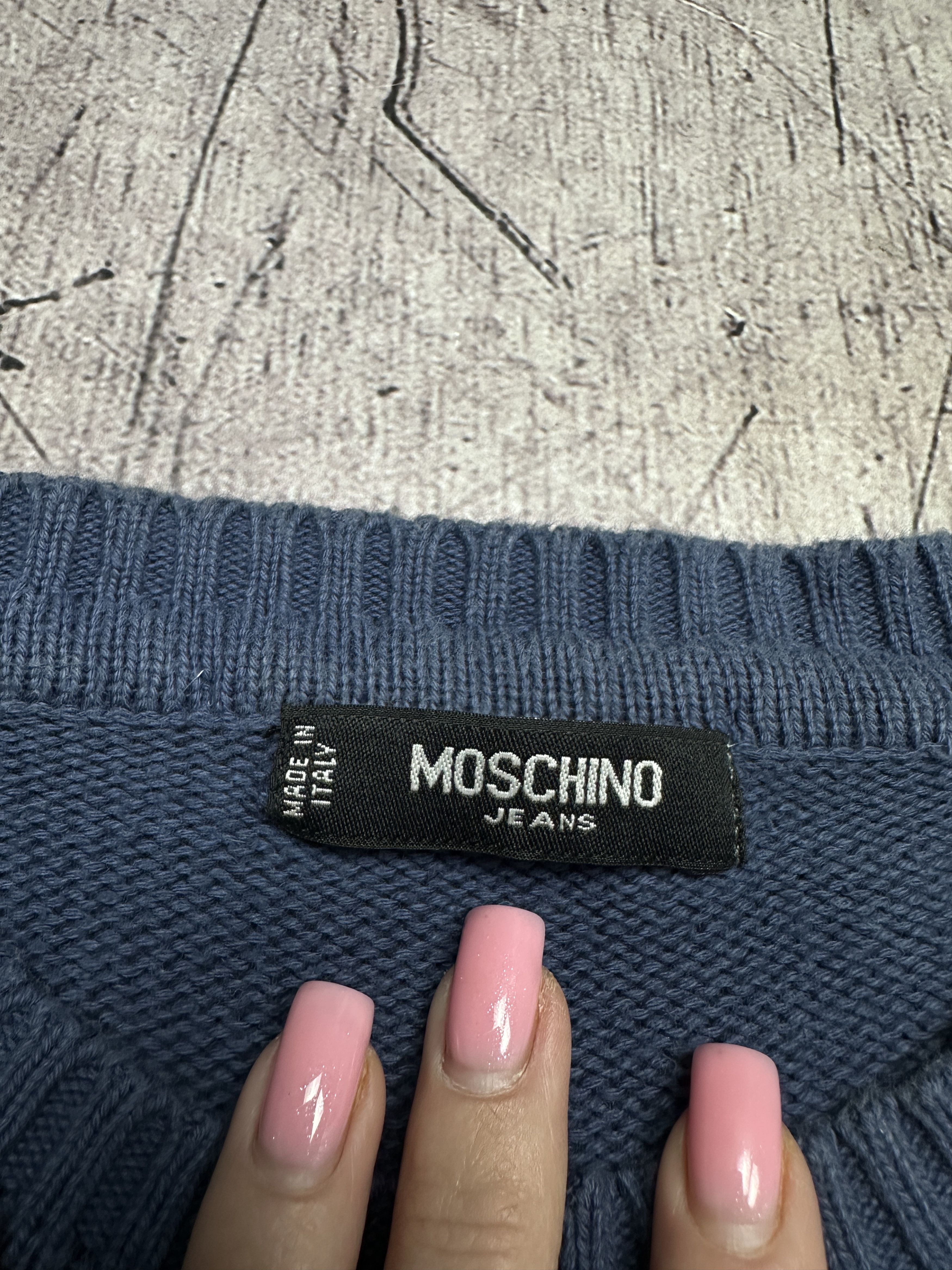 Moschino Moschino Jeans Vintage Mens Knit Sweater Size US L / EU 52-54 / 3 - 4 Thumbnail