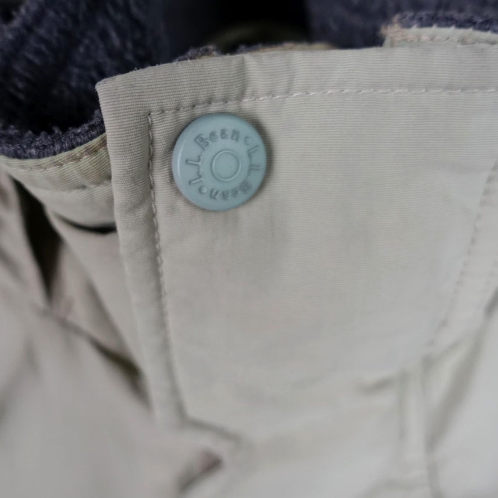 Vintage VINTAGE L.L. Bean Coat Parka Mens Large Beige Hooded Insulated Thinsulate Polartec Zip Pockets Size US L / EU 52-54 / 3 - 3 Thumbnail
