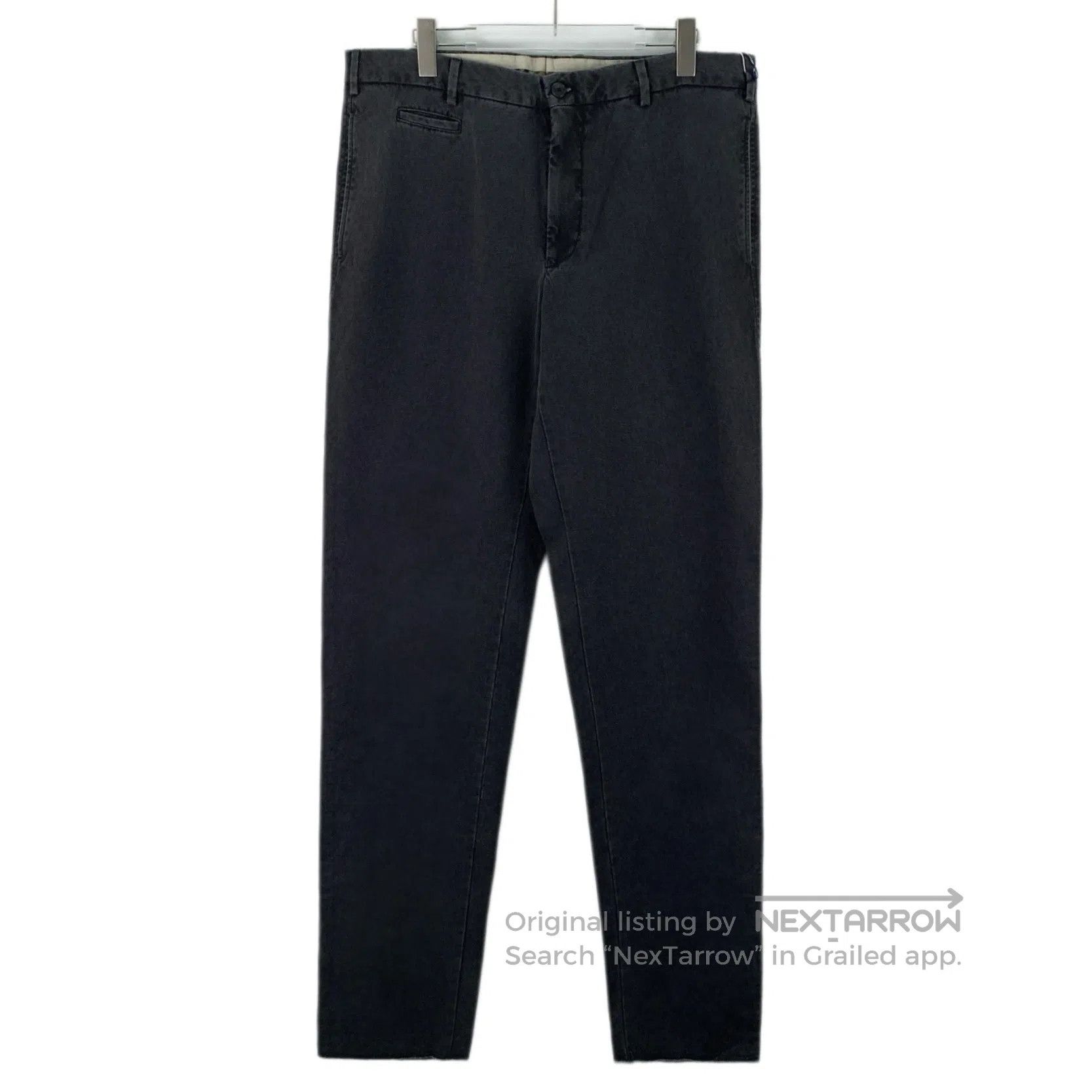 Burberry Burberry Black-grey washed vintage cotton denim trousers| Size US 38 / EU 54 - 1 Thumbnail