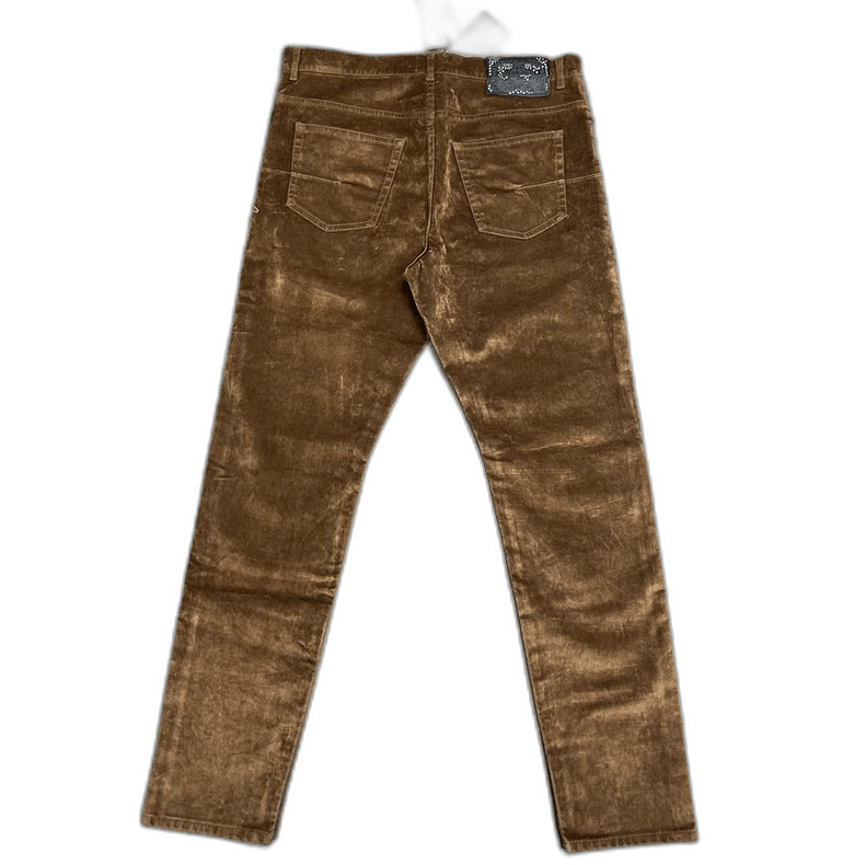 Dior DIOR Travis Scott Velvet Jeans in Brown Size US 30 / EU 46 - 1 Thumbnail