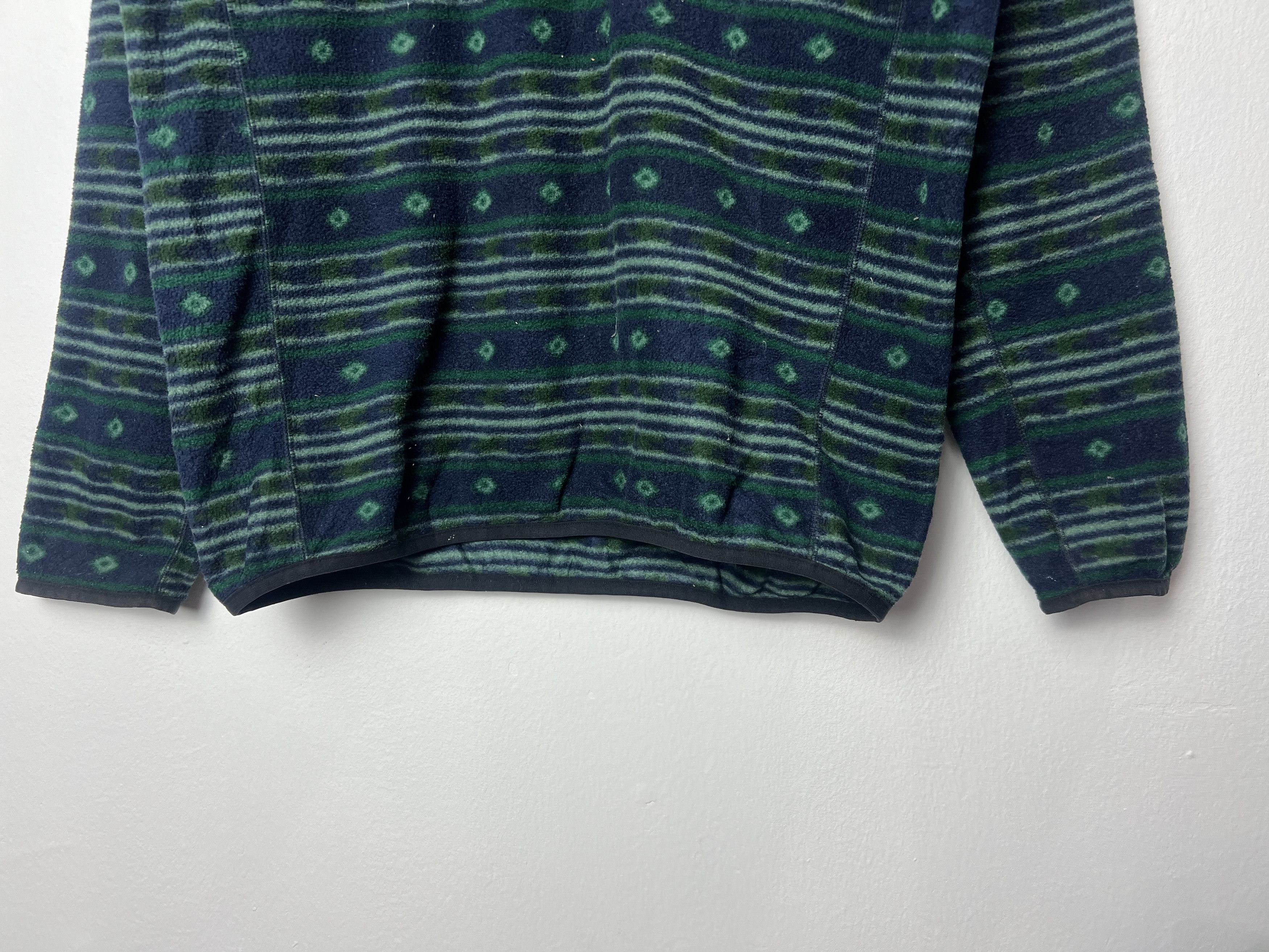 Montbell Vintage Montbell Patterned Fleece Pullover Jacket Size US M / EU 48-50 / 2 - 4 Thumbnail