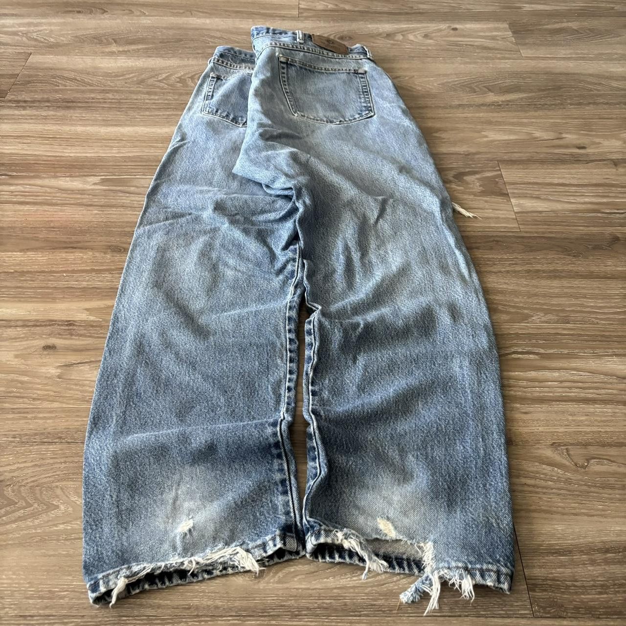 Vintage Crazy Vintage Y2K/2000s Baggy Grunge Distressed Skater Style Denim Jeans! 38x30 Size US 38 / EU 54 - 4 Thumbnail
