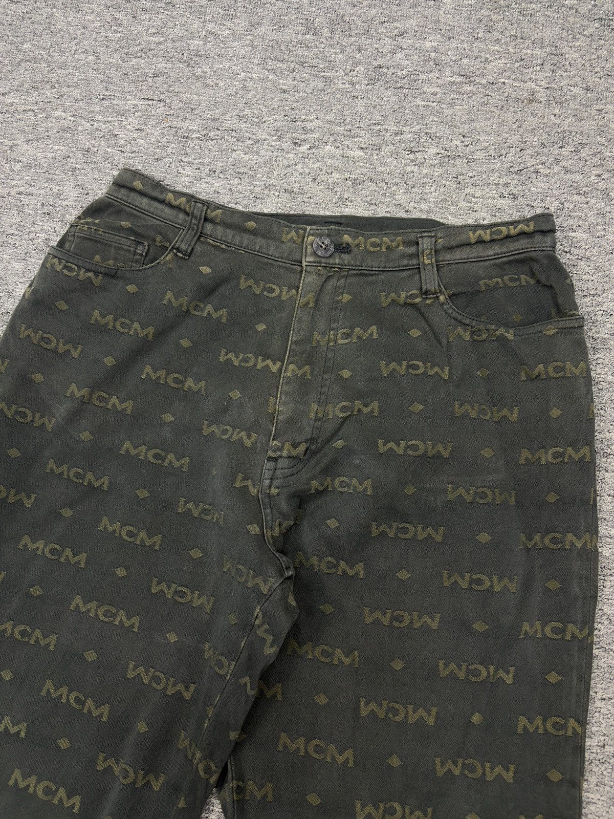 MCM Vintage Sunfaded MCM Legere Monogram Pants Size US 29 - 6 Thumbnail