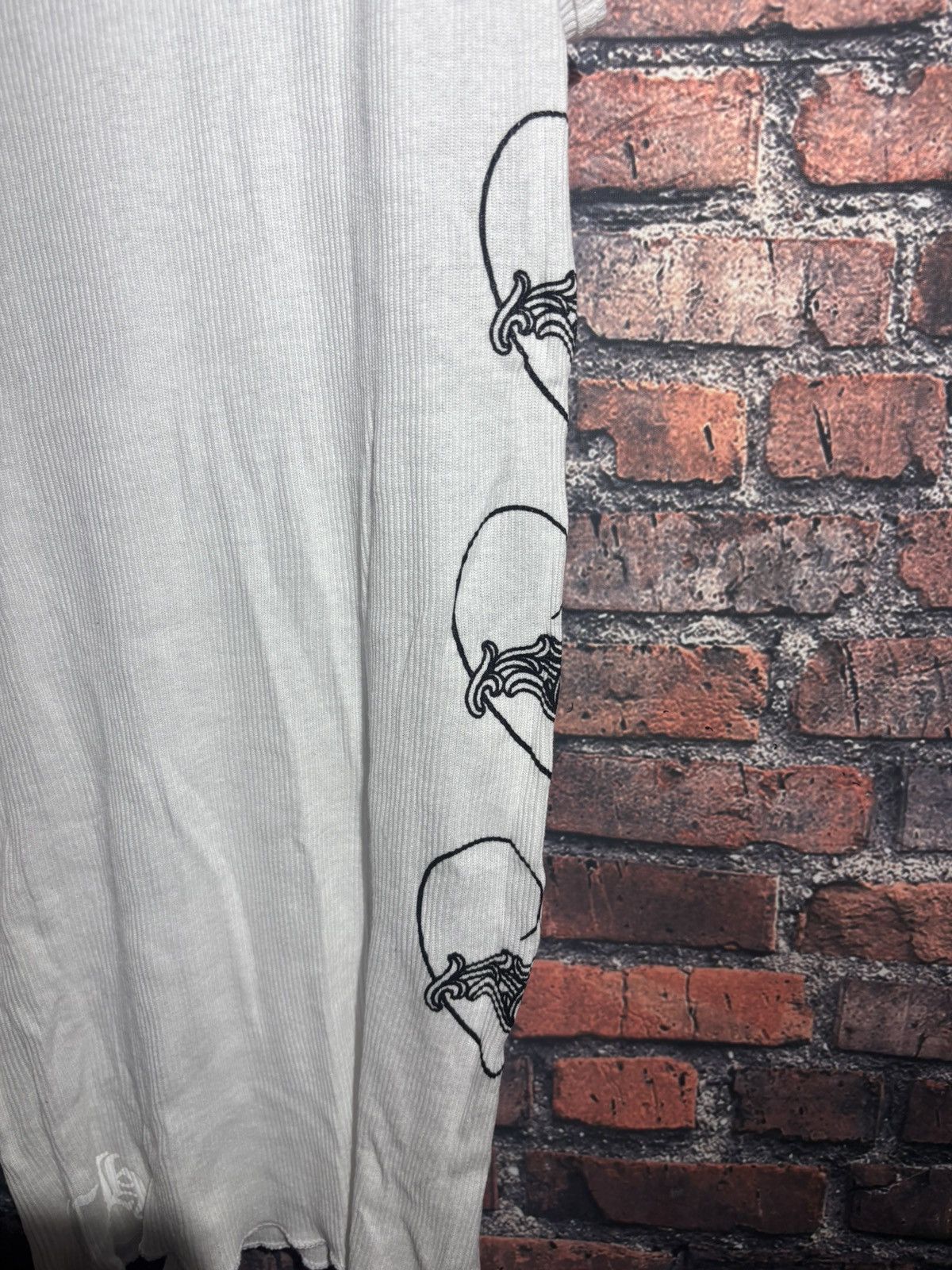 Chrome Hearts Chrome Hearts Tank Top White Ribbed Gothic Size S Authentic Size US S / EU 44-46 / 1 - 5 Thumbnail