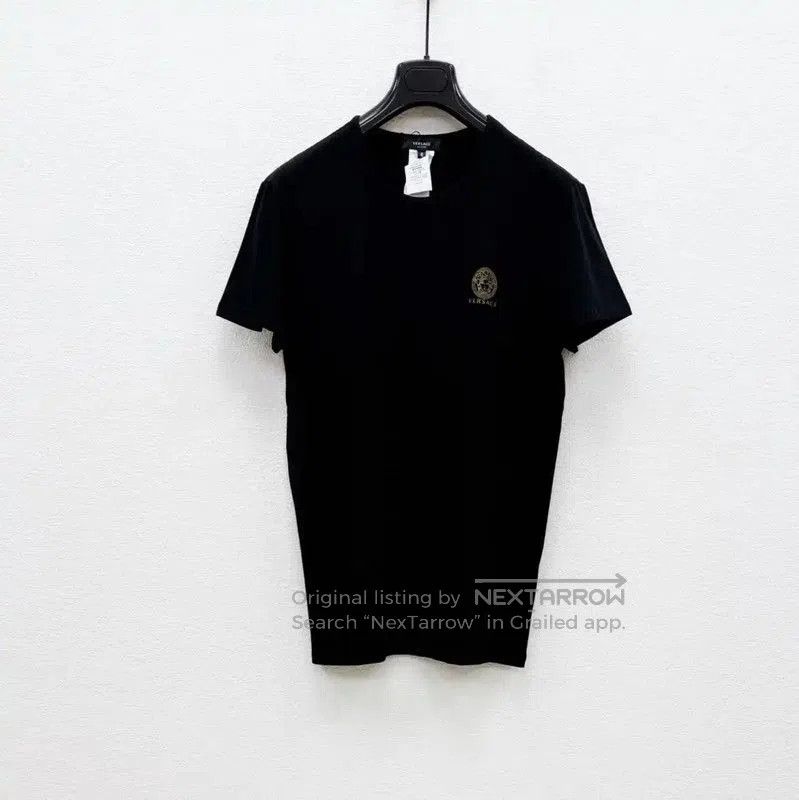 Versace Versace Black Cotton Short Sleeve T-Shirt . Size US M / EU 48-50 / 2 - 1 Thumbnail
