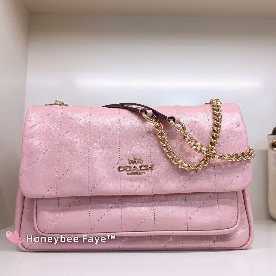 Coach Elodie Crossbody Bag With Quilting CCZ62 Carnation Size ONE SIZE - 3 Thumbnail