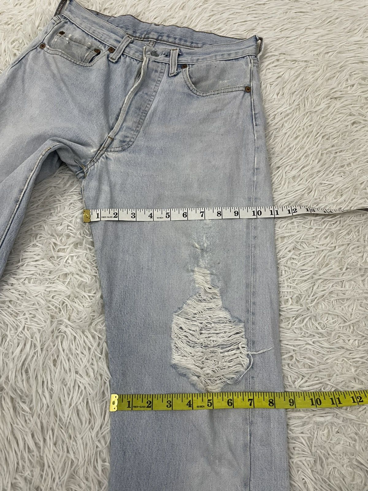 Levi's Vintage Levis 501 Denim Selfedge Pants Button No 524 Size US 28 / EU 44 - 16 Thumbnail