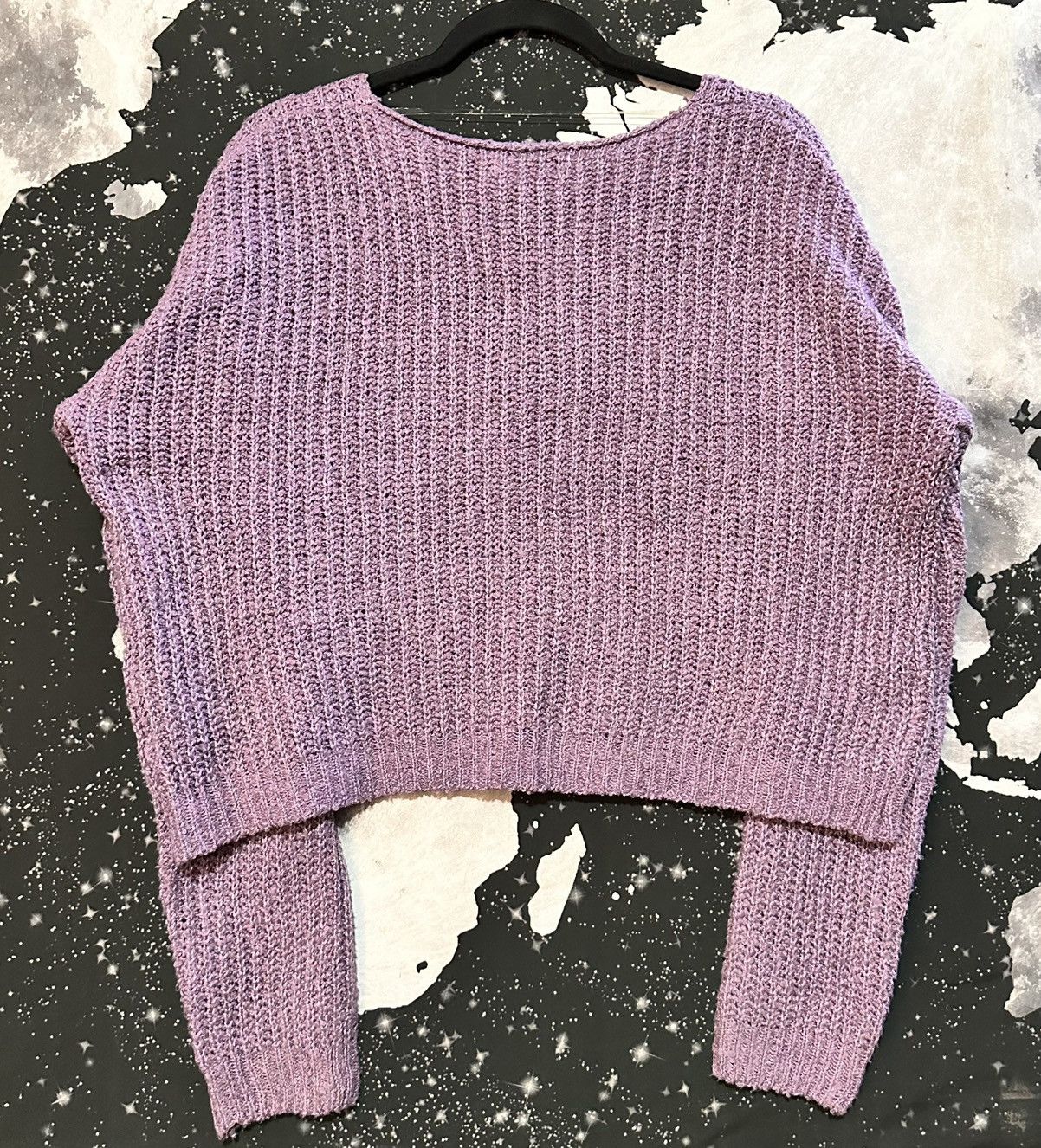 Other Hooked Up Womens Knit Crop Sweater Size L / US 10 / IT 46 - 4 Thumbnail