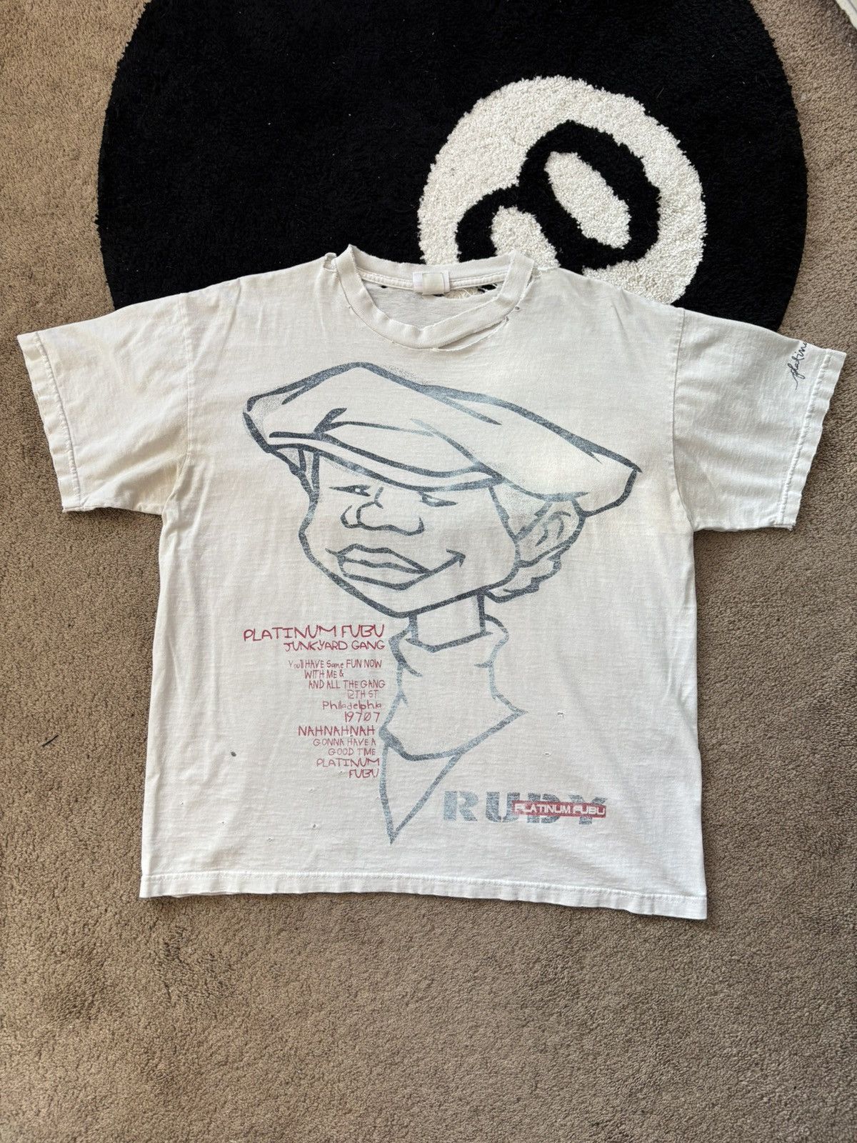 Vintage Platinum Fubu Rudy Shirt Size US XL / EU 56 / 4 - 1 Thumbnail