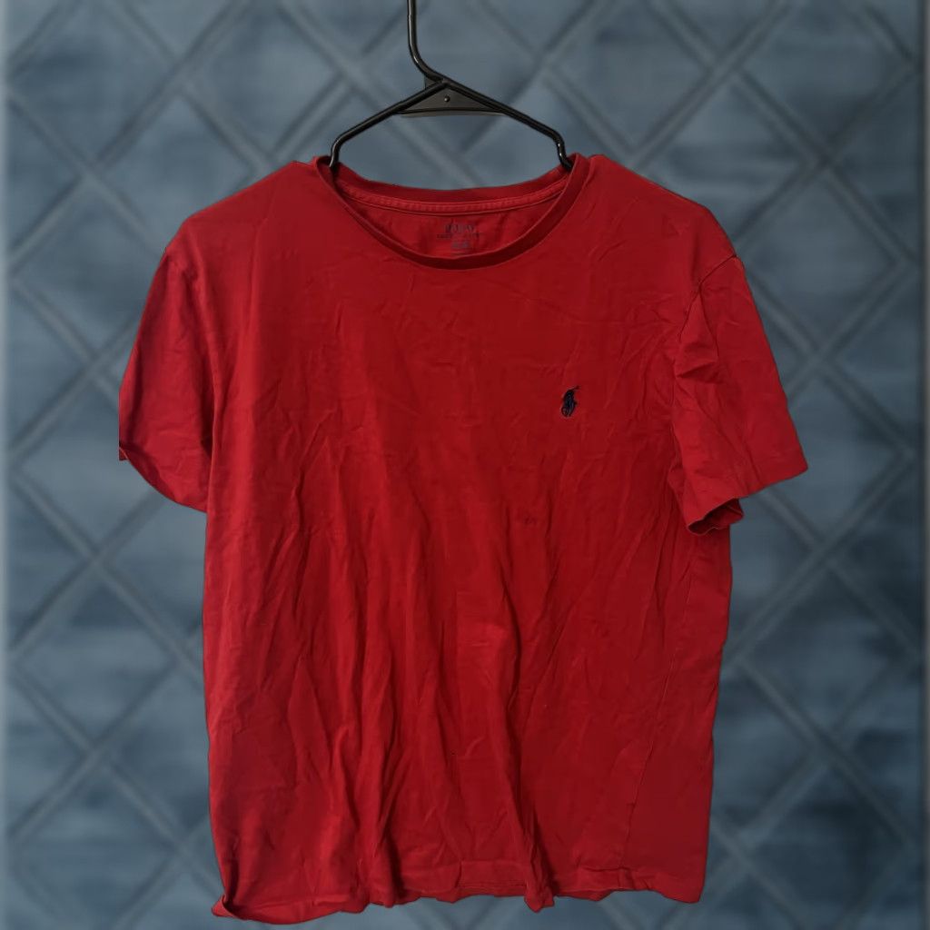 Polo Ralph Lauren VINTAGE Polo Ralph Lauren Men's T-Shirt Crew Neck Logo Graphic Cotton Short Sleeve Regular Fit Medium Red All Seasons Size US M / EU 48-50 / 2 - 1 Thumbnail