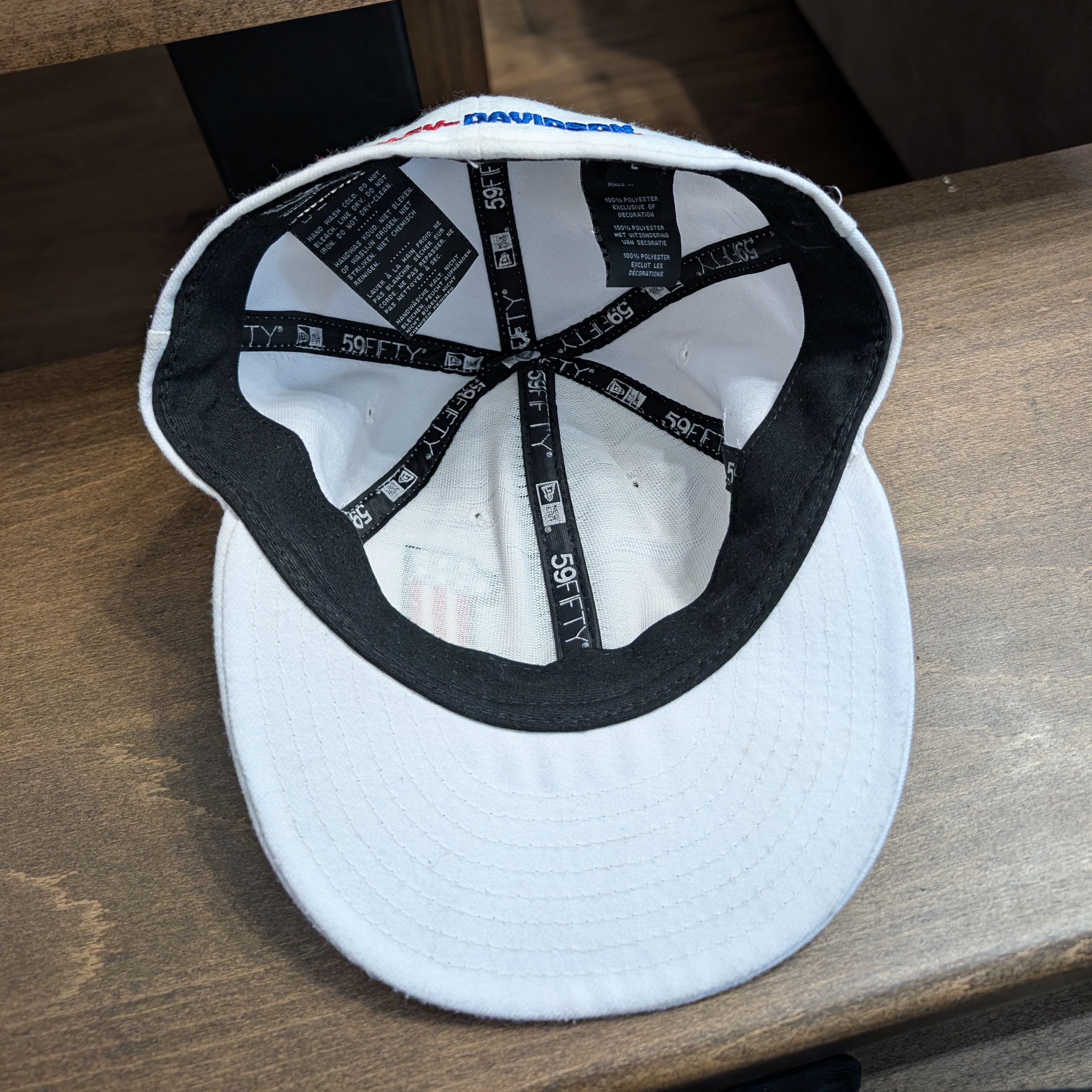 Harley Davidson New Era Harley-Davidson #1 White Fitted Cap Rare Biker Size ONE SIZE - 10 Thumbnail