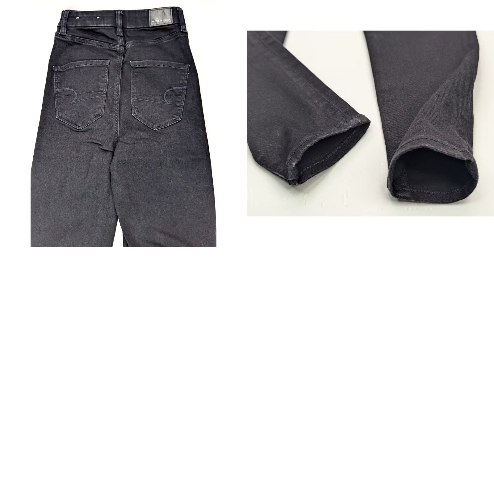 American Eagle Outfitters American Eagle Outfitters Jegging Black Denim 00 Reg Womens Stretch High Rise 29 Inseam 5-Pocket Denim Jeans Size 24" / US 00 / IT 34 - 9 Thumbnail