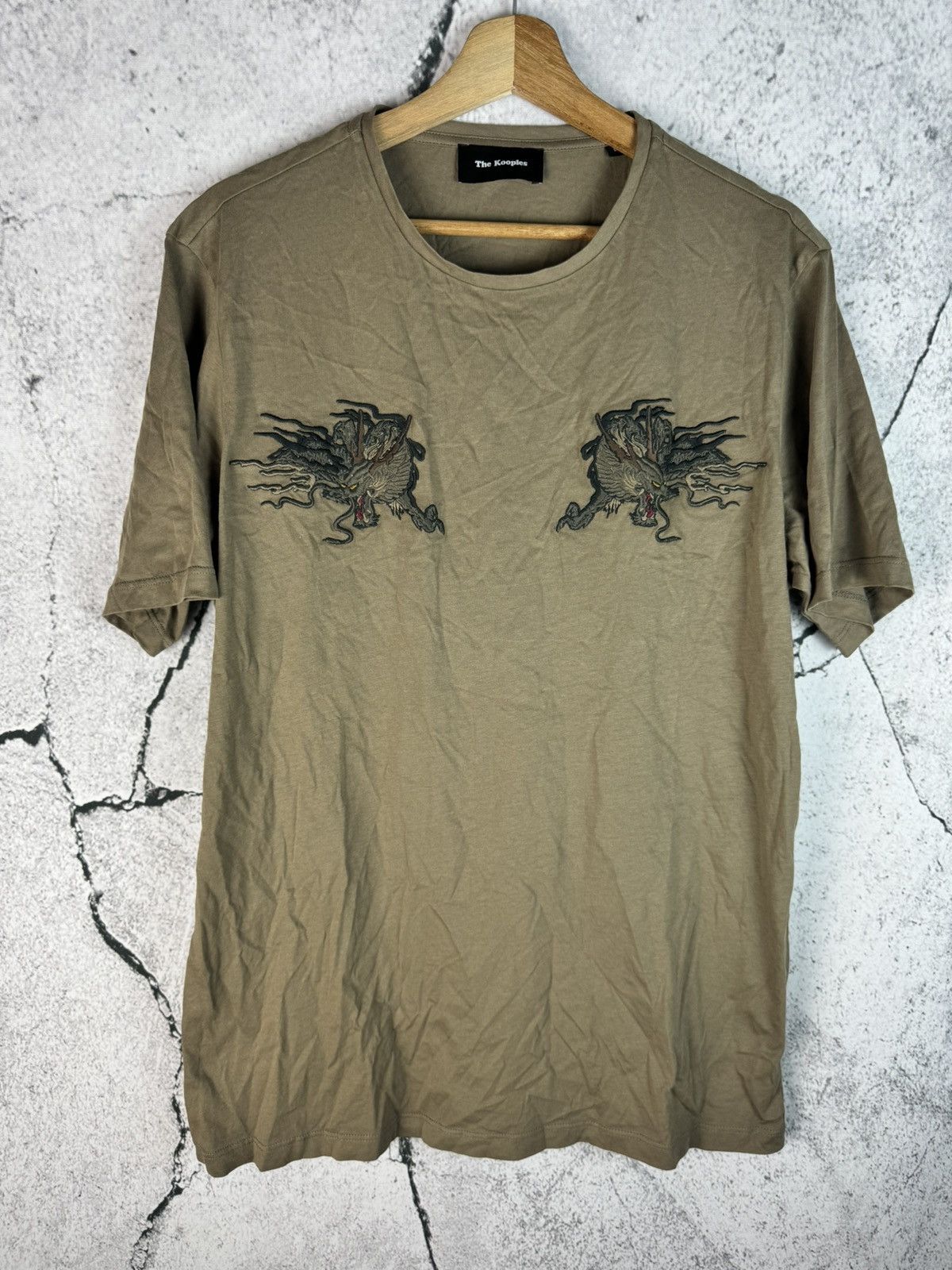 The Kooples The Kooples T-Shirt Embroidered Logo Mens Size L Size US L / EU 52-54 / 3 - 1 Thumbnail