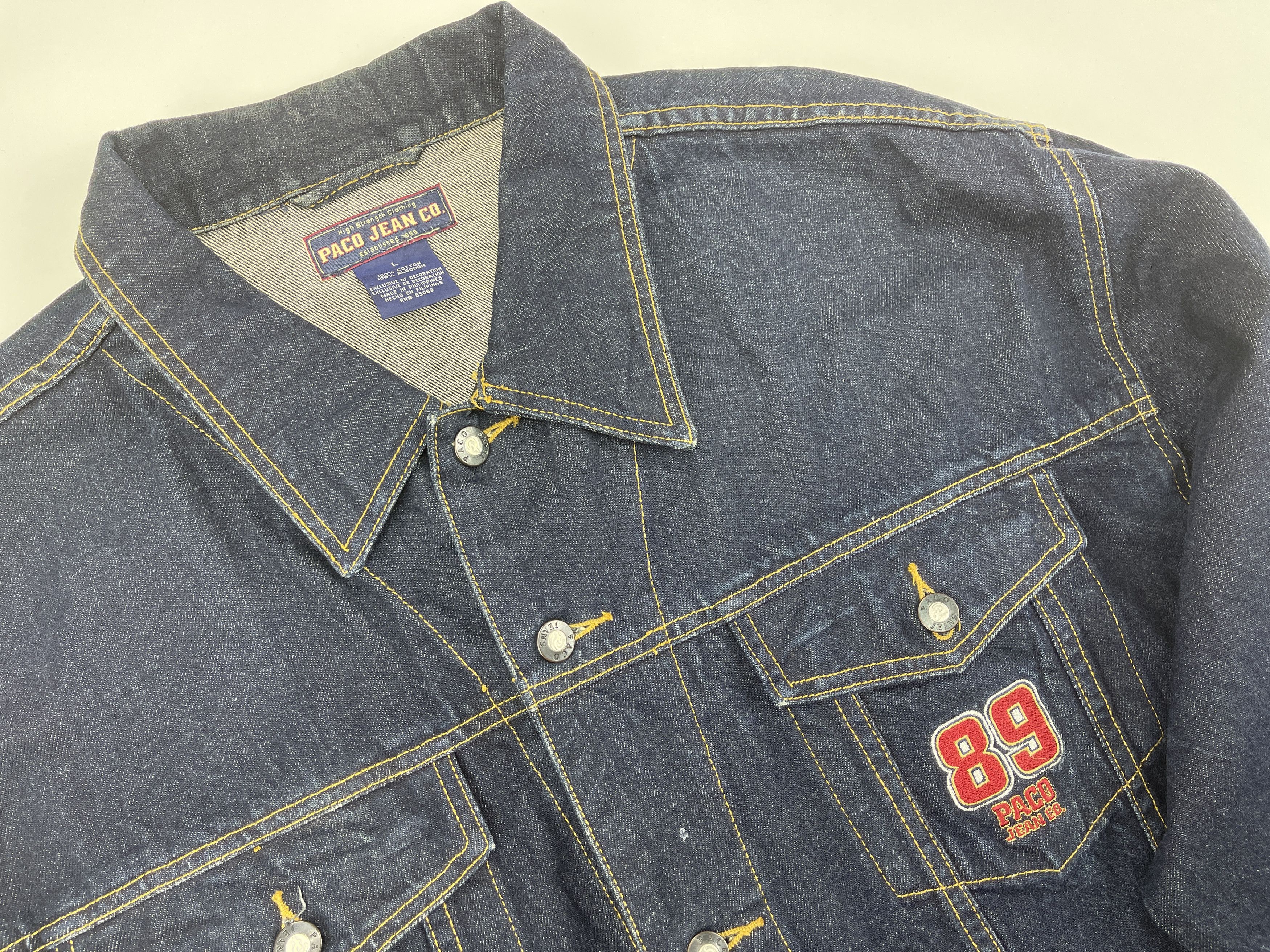 Vintage Paco jacket, Paco Sport, vintage denim jacket, 90s hip hop L Size US L / EU 52-54 / 3 - 14 Thumbnail