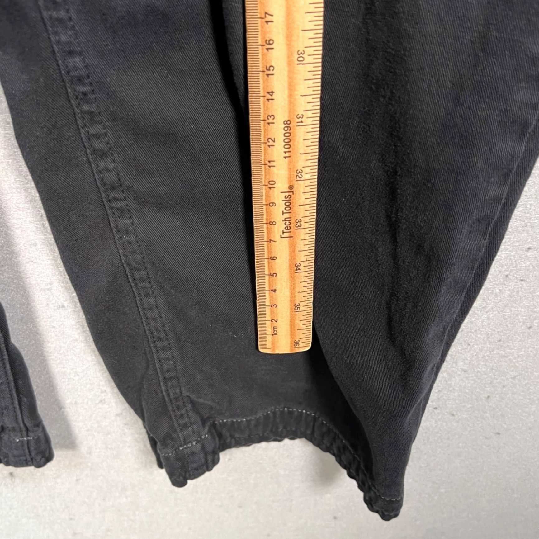 Free People Free People Womens Size 4 Black Cotton Pleated Tapered Leg Pants Size 27" / US 4 / IT 40 - 6 Thumbnail