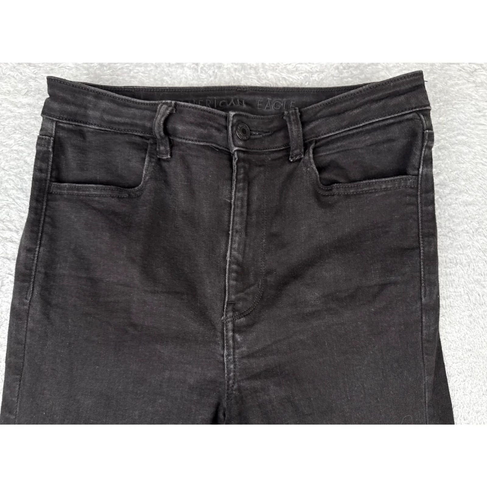 American Eagle Outfitters American Eagle Outfitters Jeans Women 6 Regular Black High Rise Skinny Next Level Stretch 90s Size 28" / US 6 / IT 42 - 4 Thumbnail