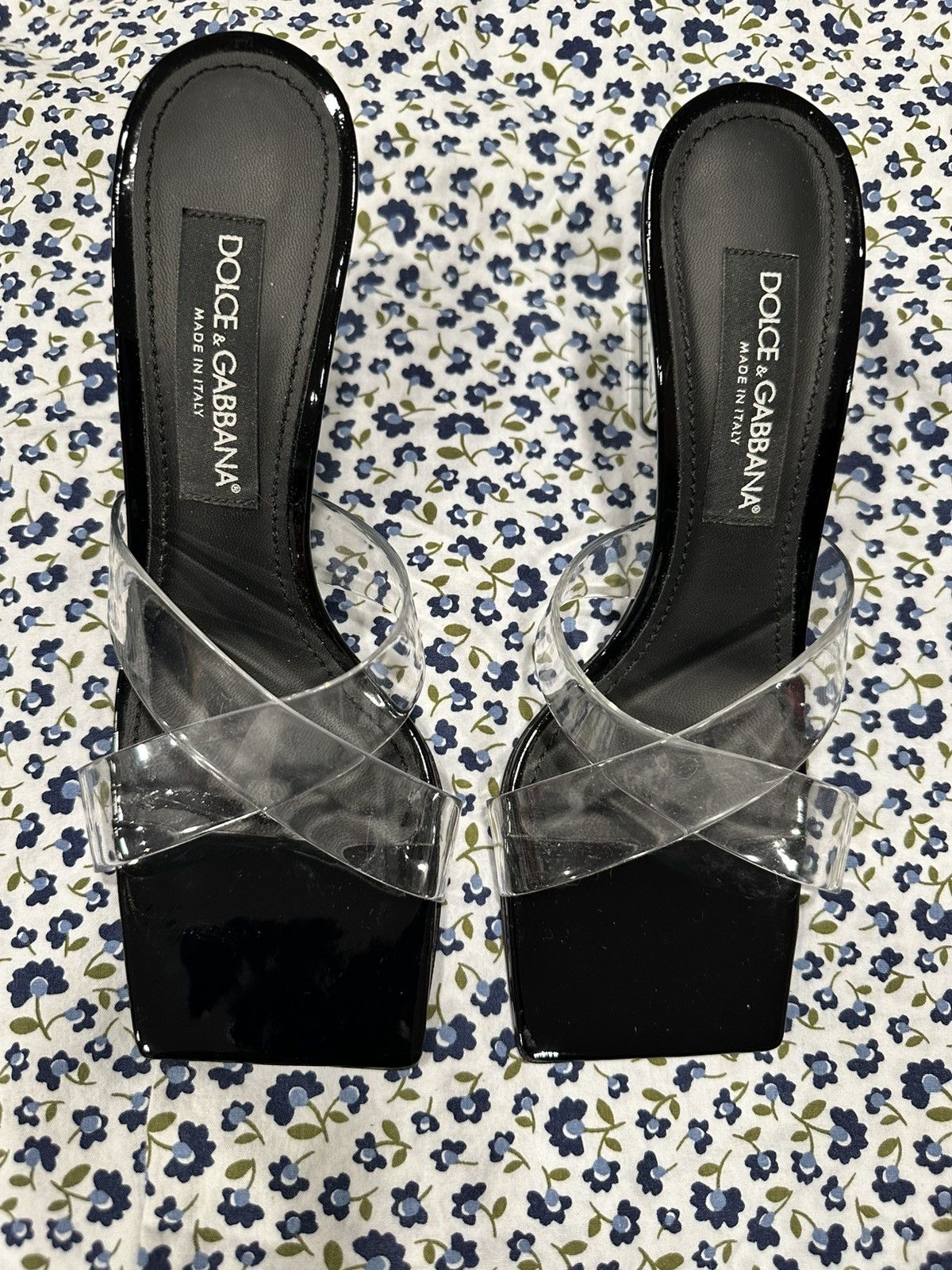 Dolce & Gabbana Dolce and Gabbana Black Clear Sandals EURO Size 39.5 US 9.5 Size US 9.5 / IT 39.5 - 3 Thumbnail
