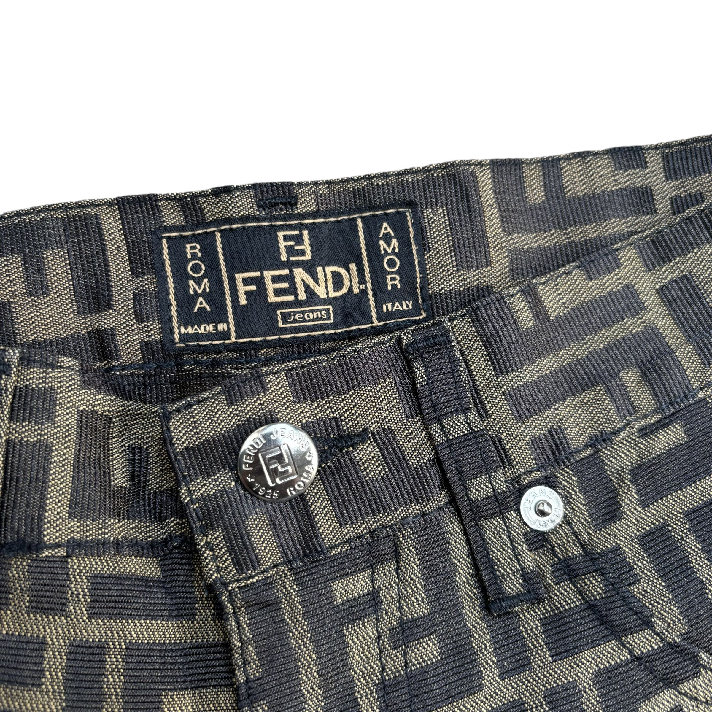 Fendi Vintage Fendi Zucca Jeans Size 28" / US 6 / IT 42 - 9 Thumbnail