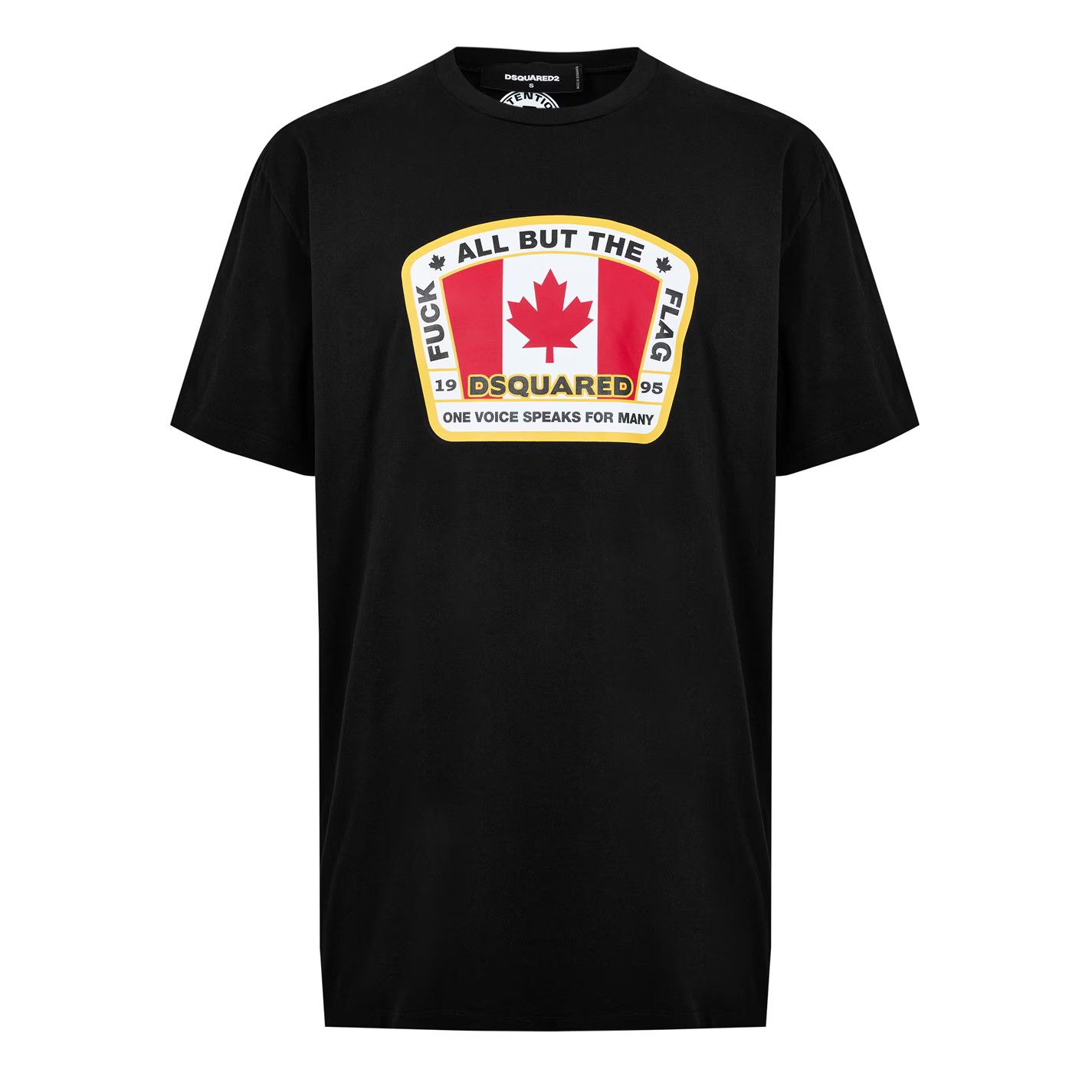 Dsquared2 o1g2r1mq0426 Canada Flag Printed T-Shirt in Black Size US M / EU 48-50 / 2 - 1 Thumbnail