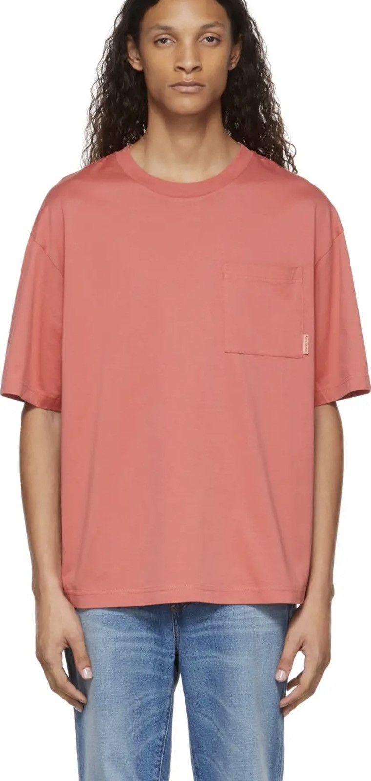 Acne Studios NWOT ACNE STUDIOS Cotton Pocket T-Shirt - Size S | Rose Pink Size US S / EU 44-46 / 1 - 1 Thumbnail