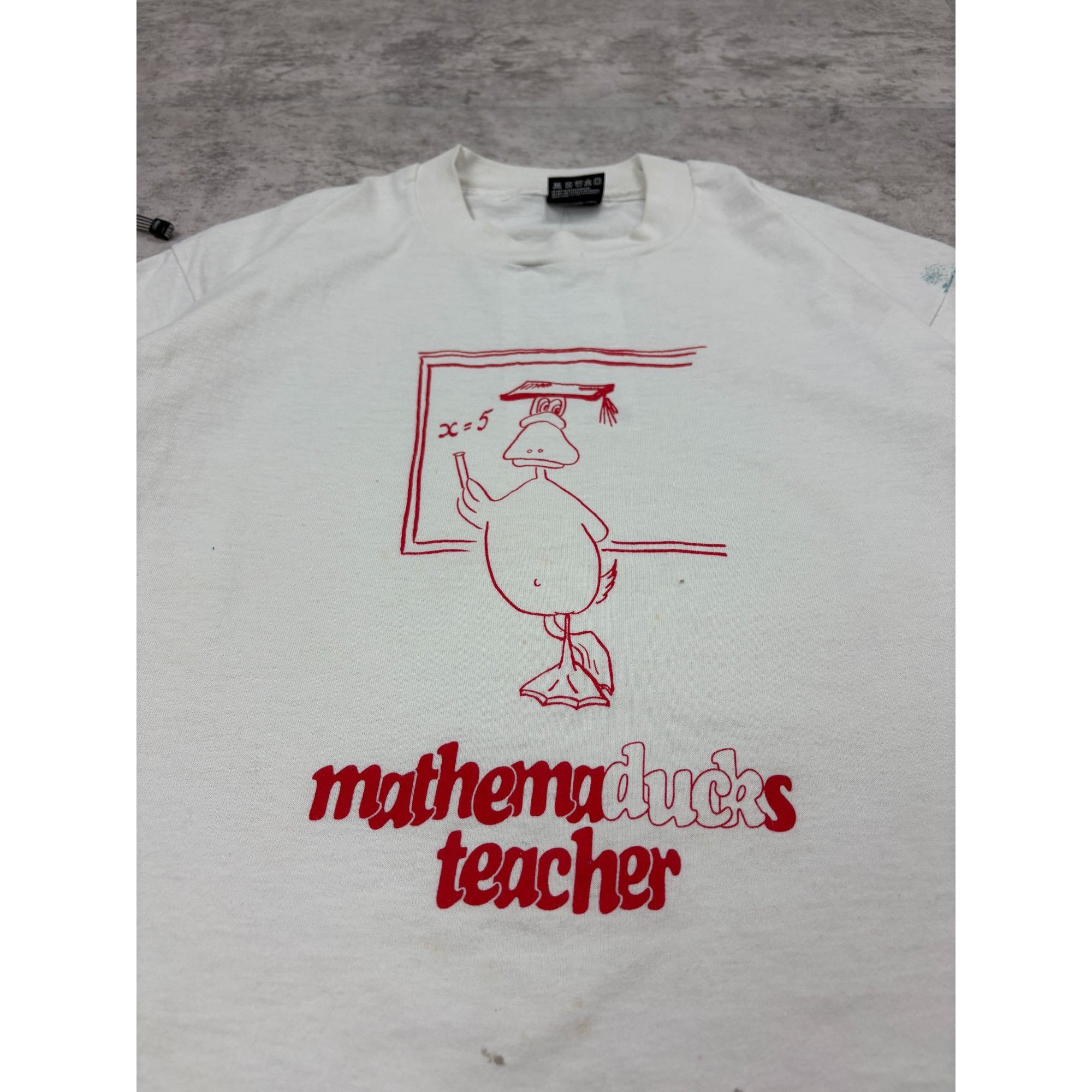 Other Vintage 90s Mathemaducks Teacher Single Stich T Size US L / EU 52-54 / 3 - 2 Thumbnail