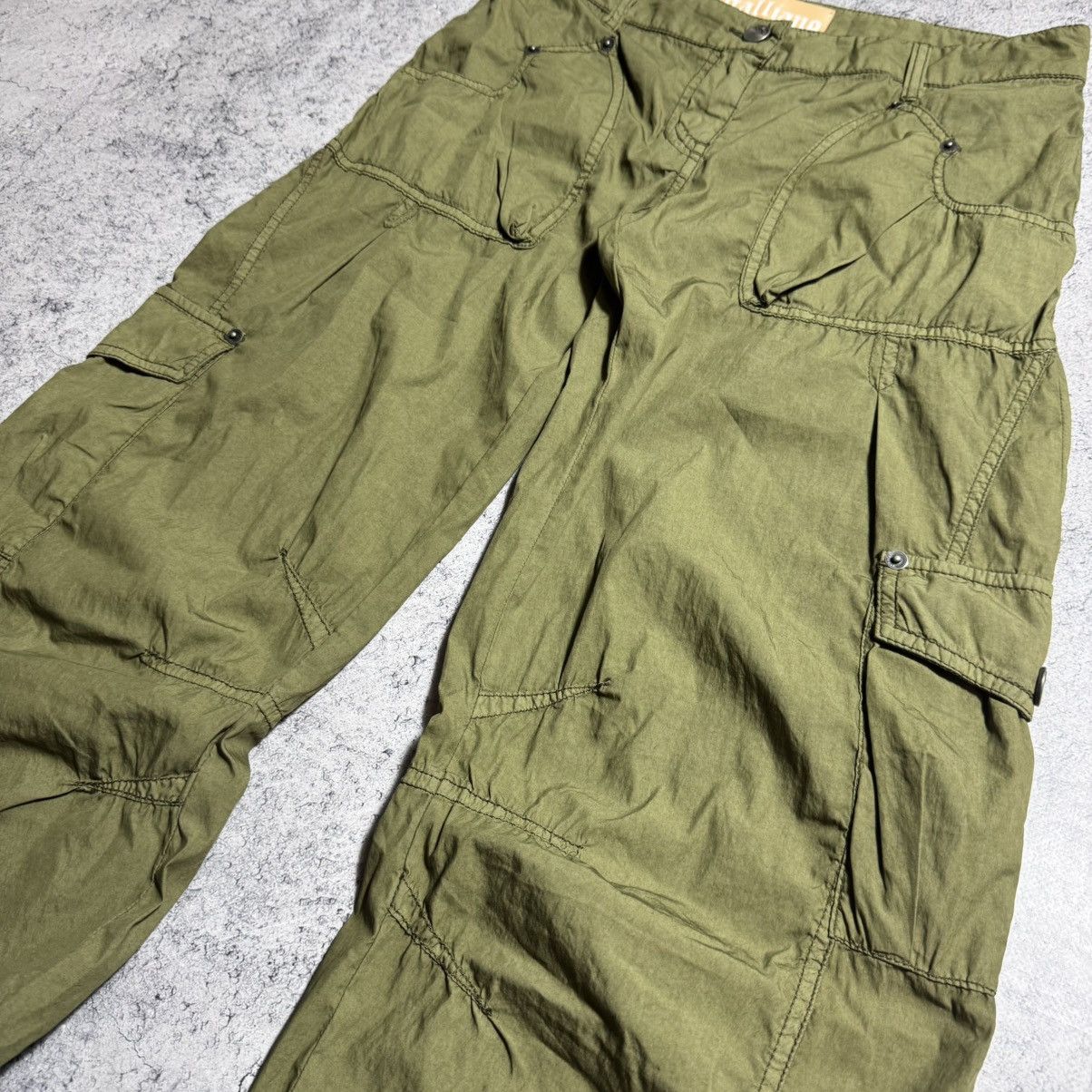 John Galliano NEW Galliano Rare Fighters Club Cargo Pants Size 24" / US 00 / IT 34 - 5 Thumbnail