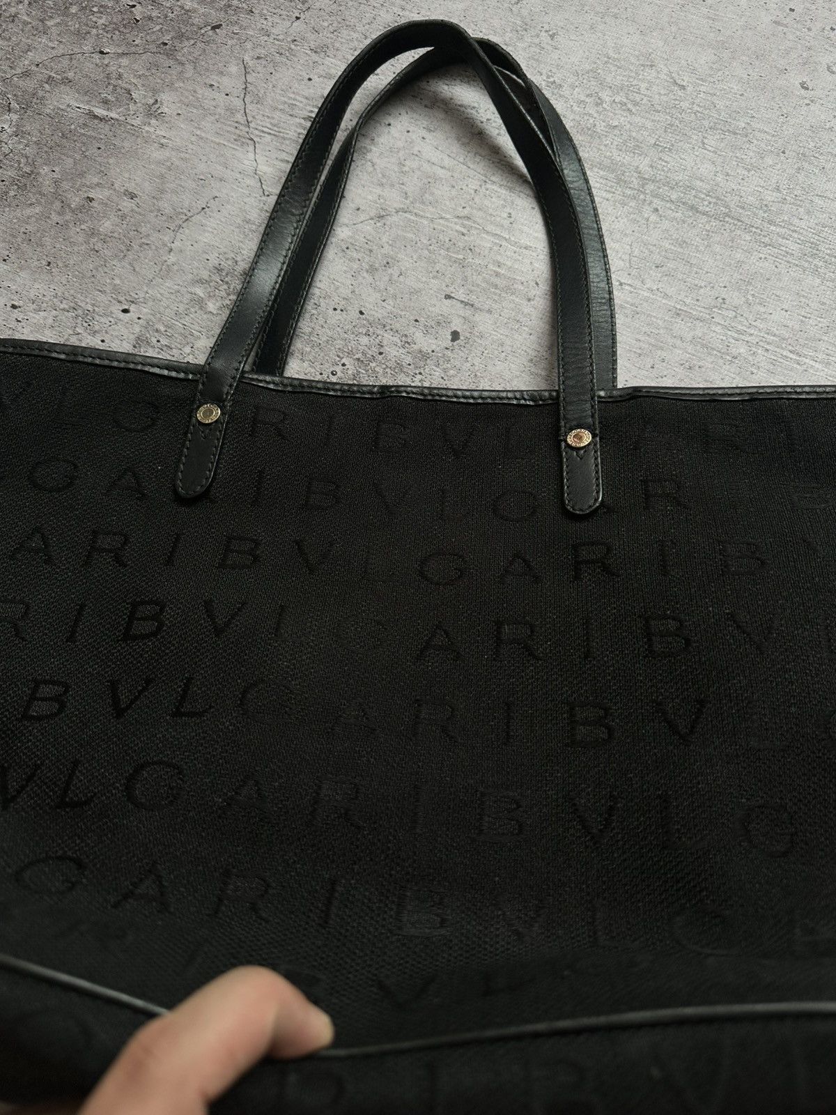 Bvlgari × Vintage Women's Bvlgari Monogram Black Handle Bag Size ONE SIZE - 23 Thumbnail