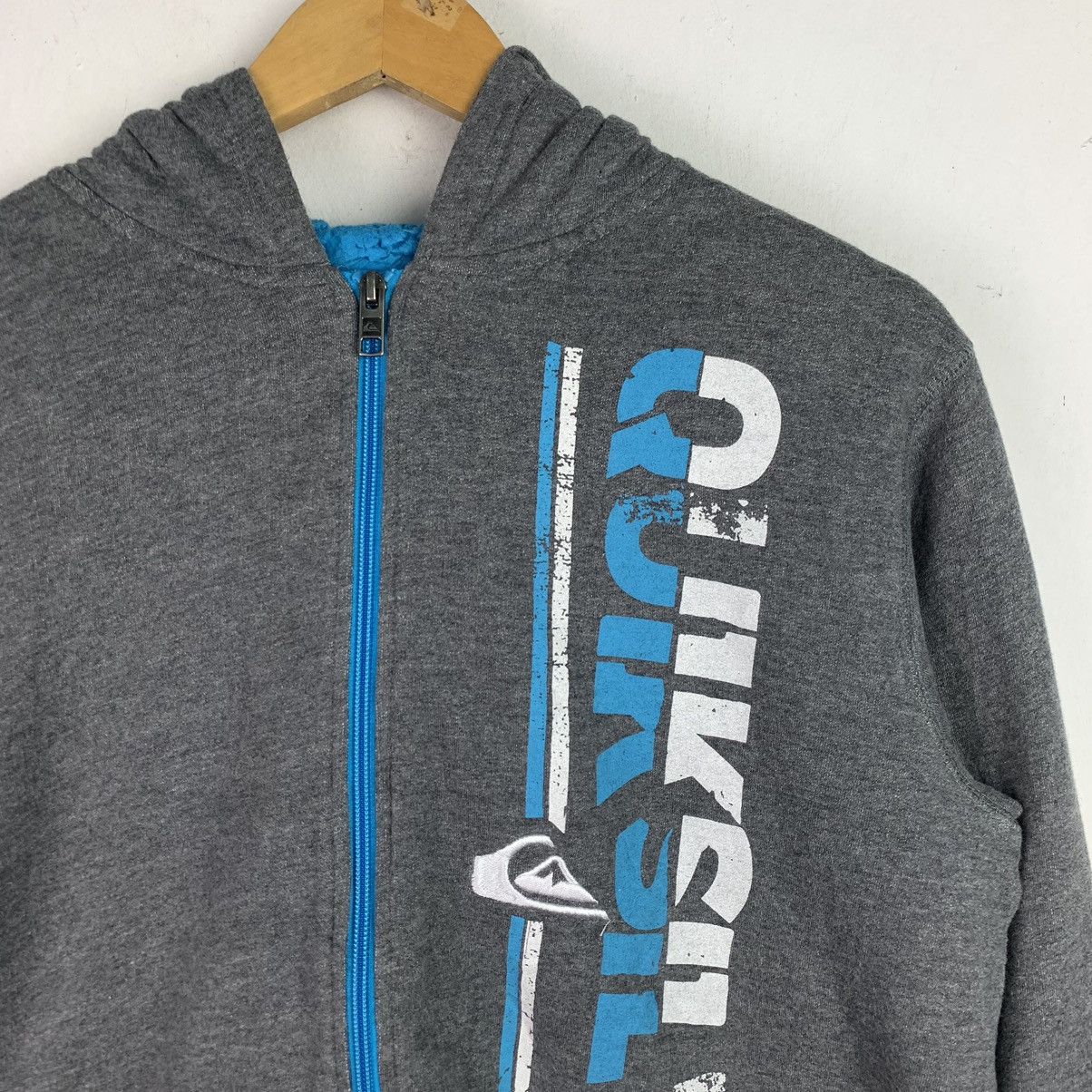 Quiksilver × Vintage Vintage Quiksilver Zip Up Hoodie Size US L / EU 52-54 / 3 - 3 Thumbnail